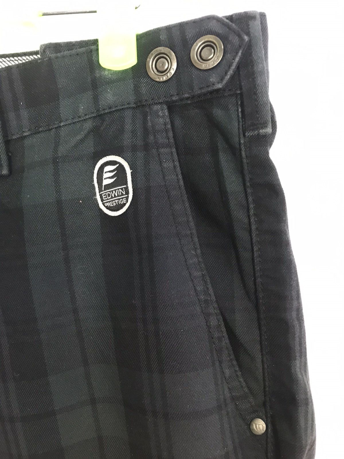 Edwin × Vintage Edwin Prestige Denim Plaid Checked Jeans Regular Cut Size US 34 / EU 50 - 3 Thumbnail