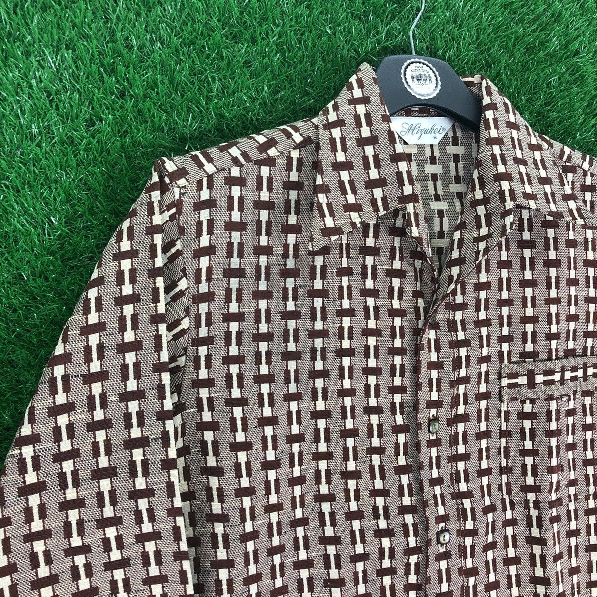 Japanese Brand Vintage 80's Shirts Single Pocket Button Up bu Mizukei Size US M / EU 48-50 / 2 - 2 Thumbnail