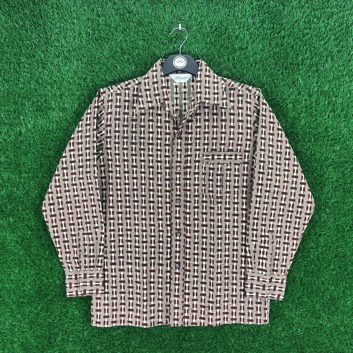 Japanese Brand Vintage 80's Shirts Single Pocket Button Up bu Mizukei Size US M / EU 48-50 / 2 - 1 Thumbnail