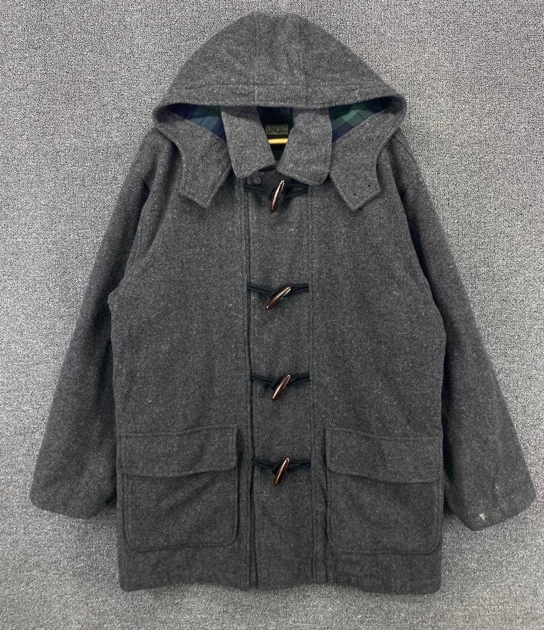 Uniqlo Vintage 90s Uniqlo Wool Duffle Coat Jacket Size US L / EU 52-54 / 3 - 1 Thumbnail