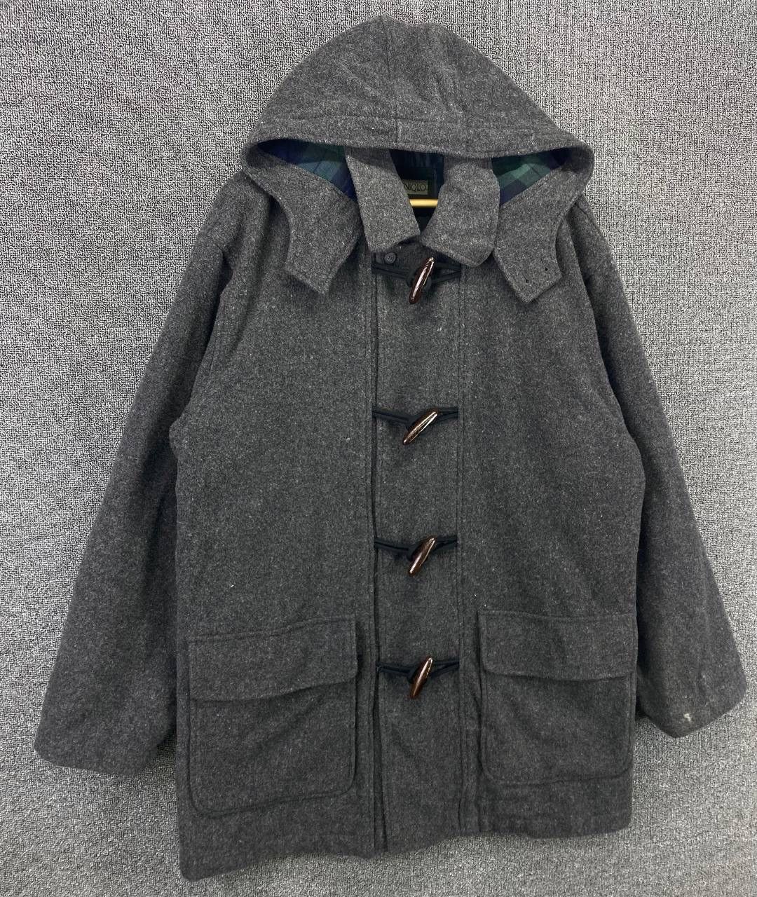 Uniqlo Vintage 90s Uniqlo Wool Duffle Coat Jacket Size US L / EU 52-54 / 3 - 2 Thumbnail