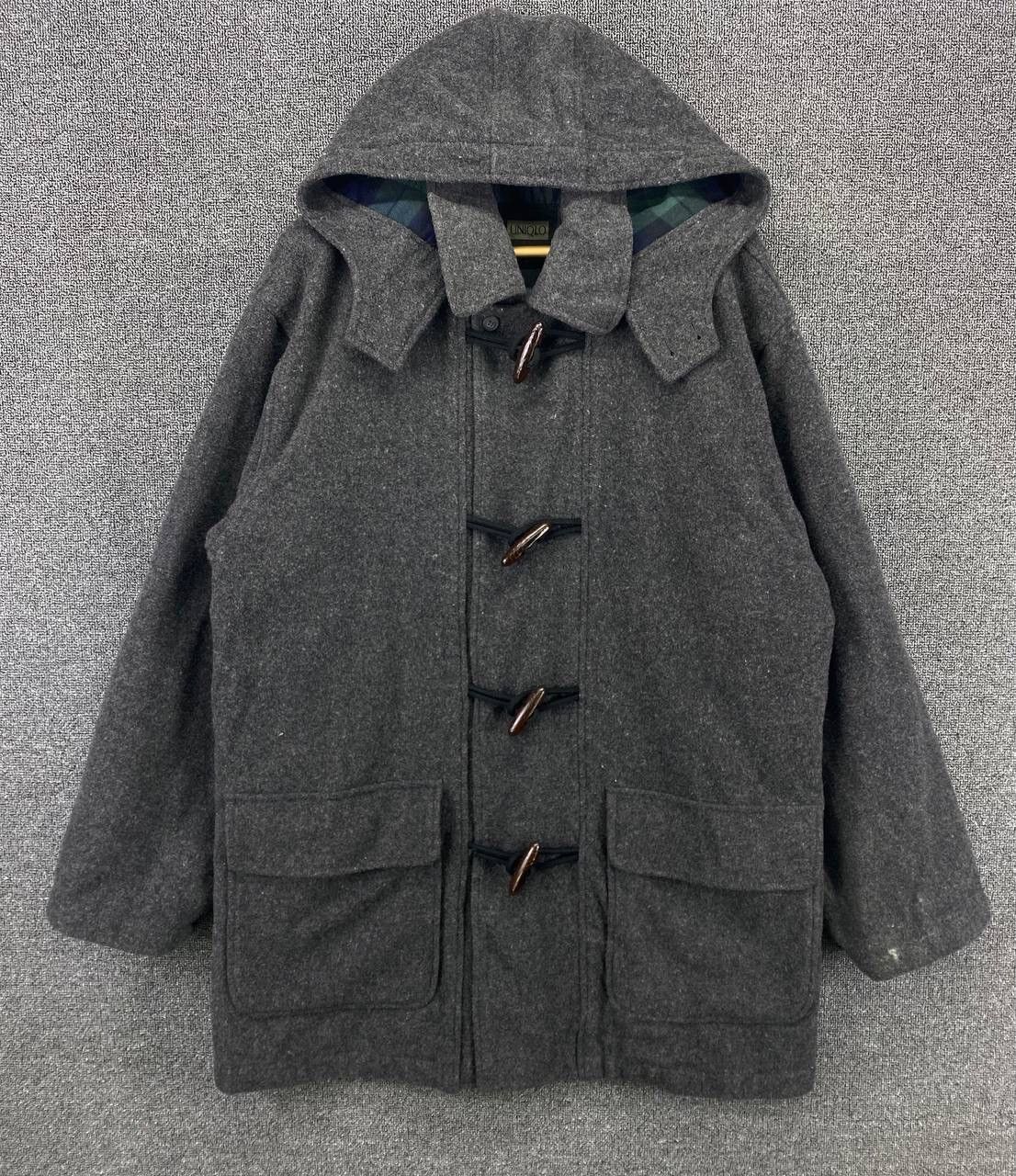 Uniqlo Vintage 90s Uniqlo Wool Duffle Coat Jacket Size US L / EU 52-54 / 3 - 3 Thumbnail