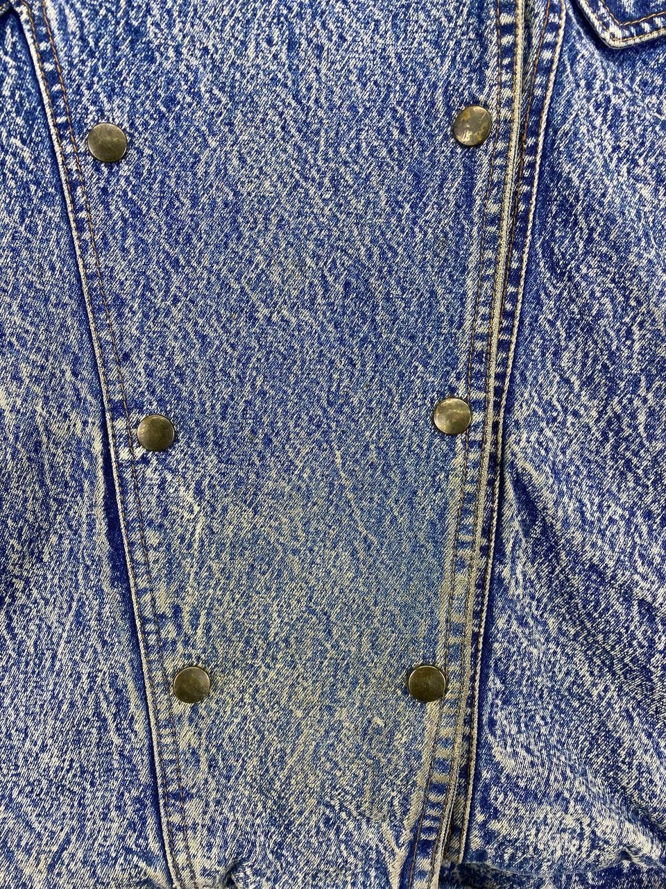Vintage Vintage John & Bill Acid Wash Style Rare Design Denim Jacket Size M / US 6-8 / IT 42-44 - 11 Thumbnail