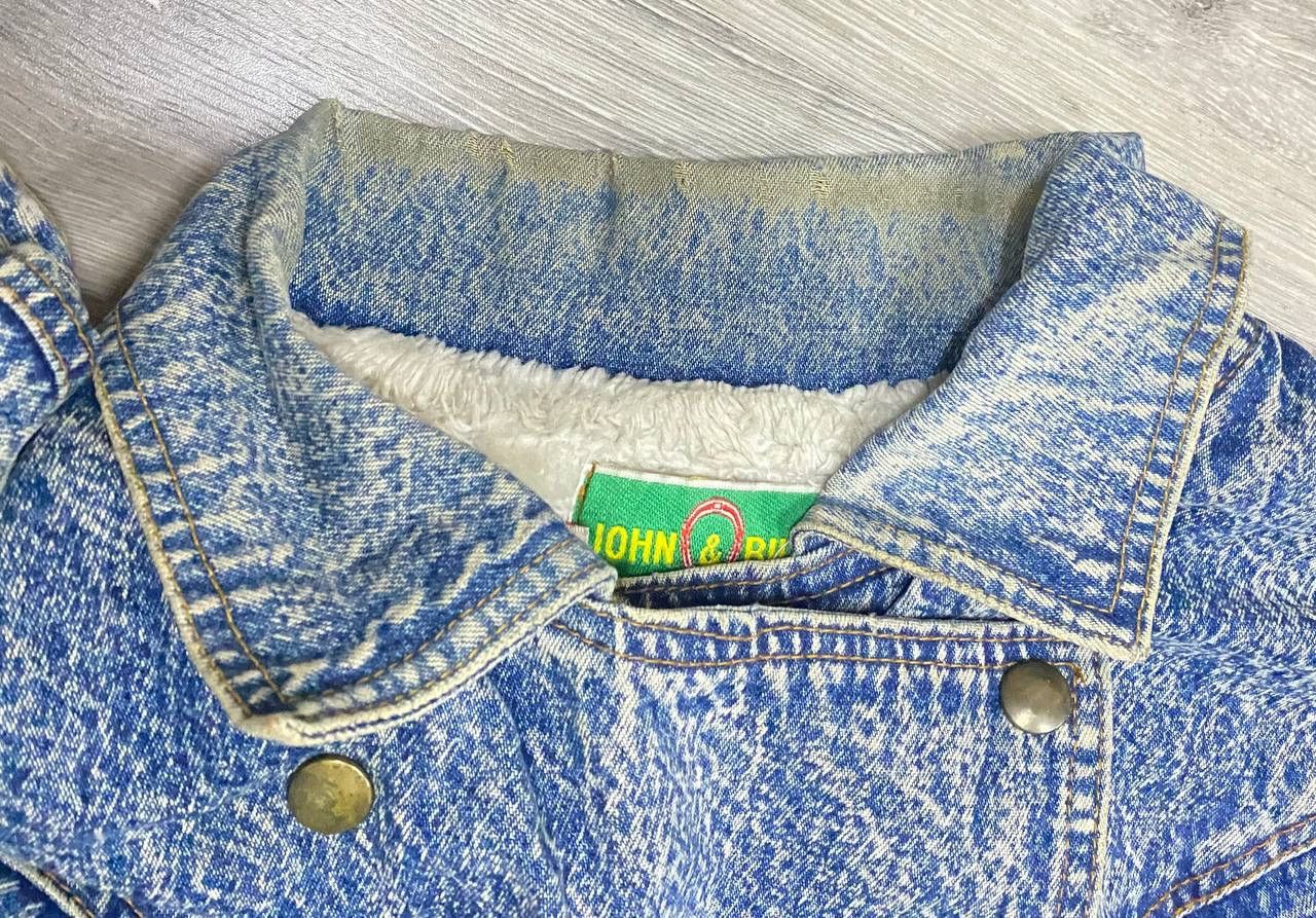 Vintage Vintage John & Bill Acid Wash Style Rare Design Denim Jacket Size M / US 6-8 / IT 42-44 - 12 Thumbnail
