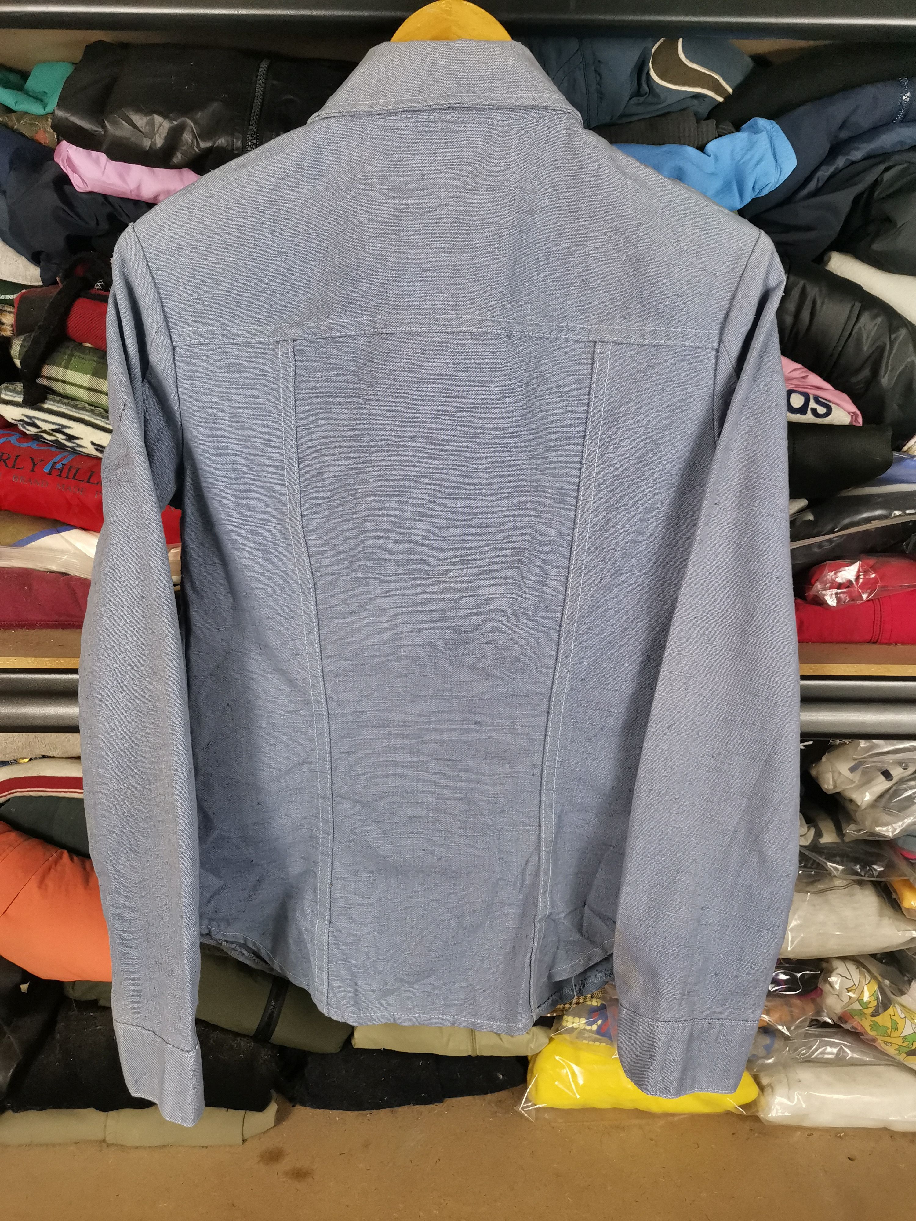 Wrangler Vintage 80s Wrangler Snap Button Western Denim Shirt Size XS / US 0-2 / IT 36-38 - 3 Thumbnail