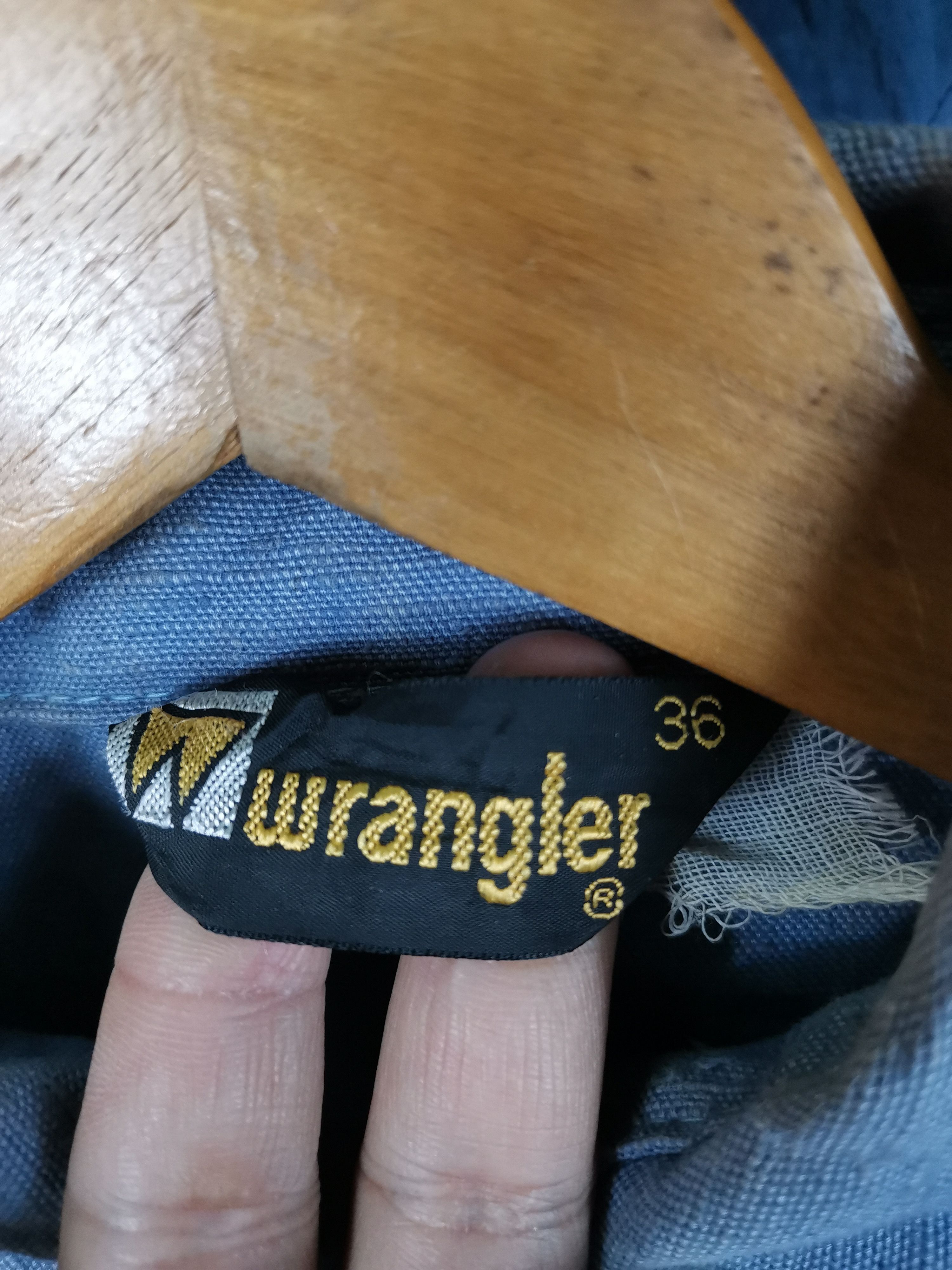 Wrangler Vintage 80s Wrangler Snap Button Western Denim Shirt Size XS / US 0-2 / IT 36-38 - 4 Thumbnail