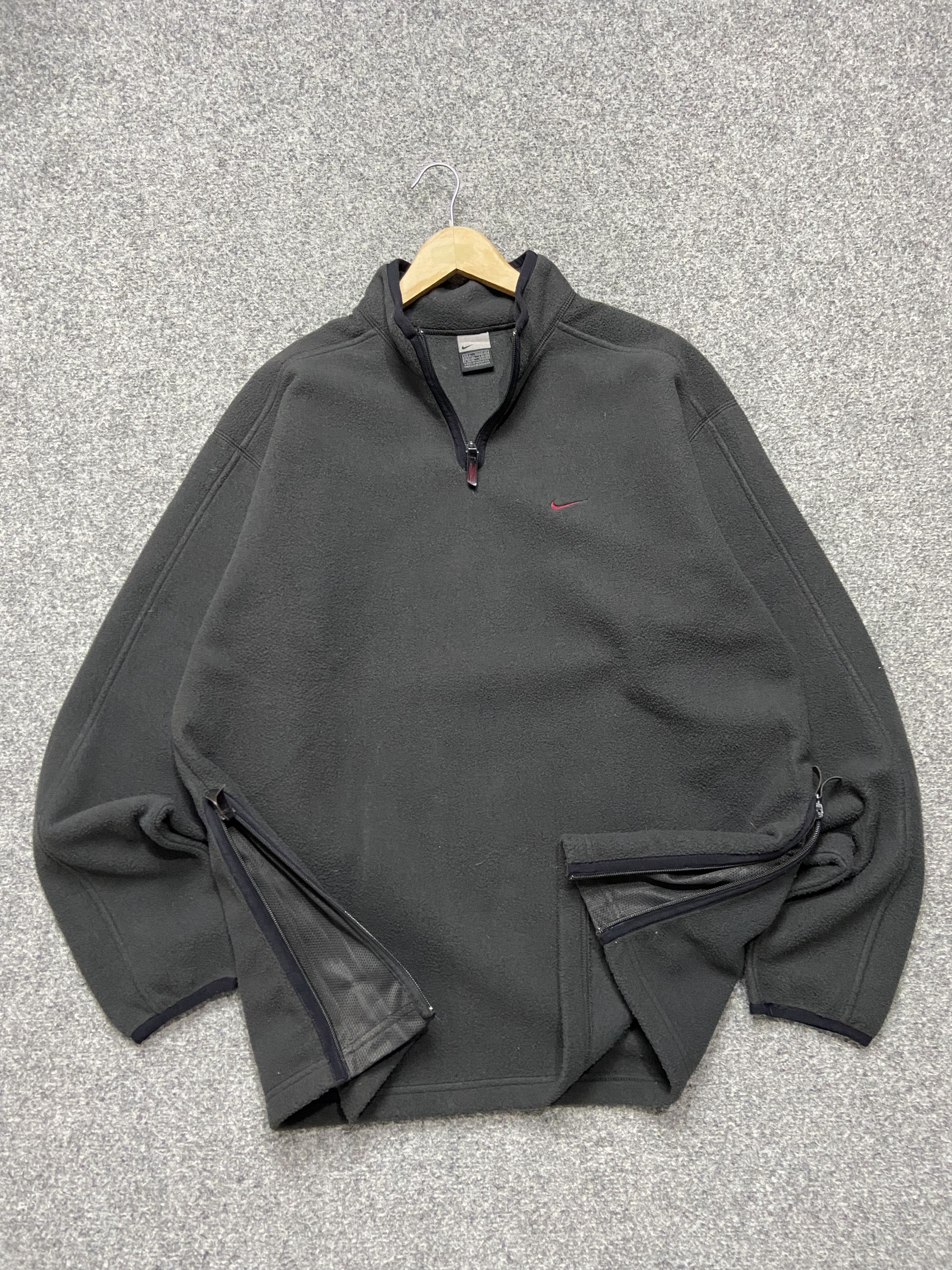 Nike × Vintage Vintage Nike Fleece high neck sweater Size US L / EU 52-54 / 3 - 6 Thumbnail