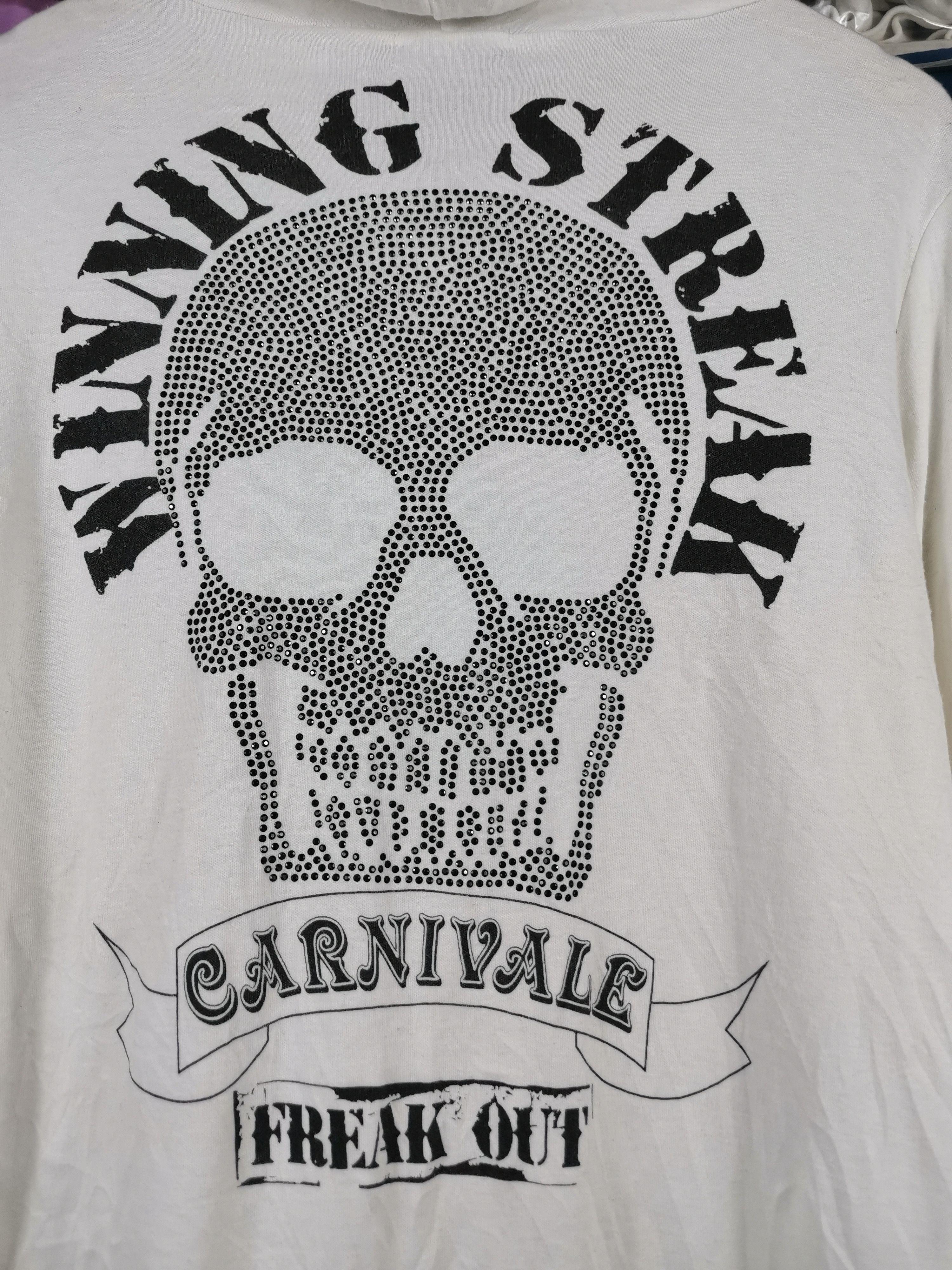 Japanese Brand Vintage Japanese Brand Skull Hoodies Carnivale Freak Out Size US M / EU 48-50 / 2 - 2 Thumbnail