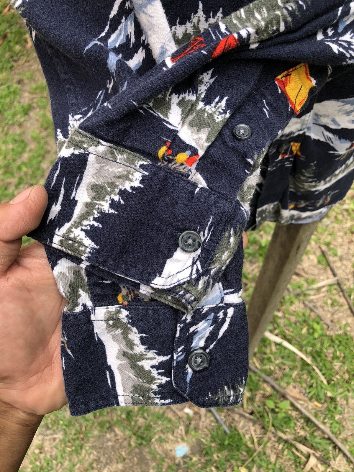 Flannel Rugged Flannel Fullprint Ski Ice Motive by Old Navy Size US L / EU 52-54 / 3 - 8 Thumbnail