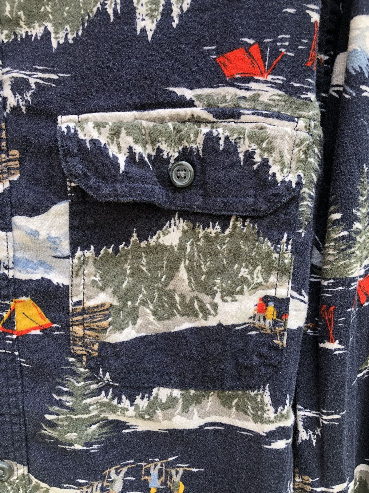 Flannel Rugged Flannel Fullprint Ski Ice Motive by Old Navy Size US L / EU 52-54 / 3 - 7 Thumbnail