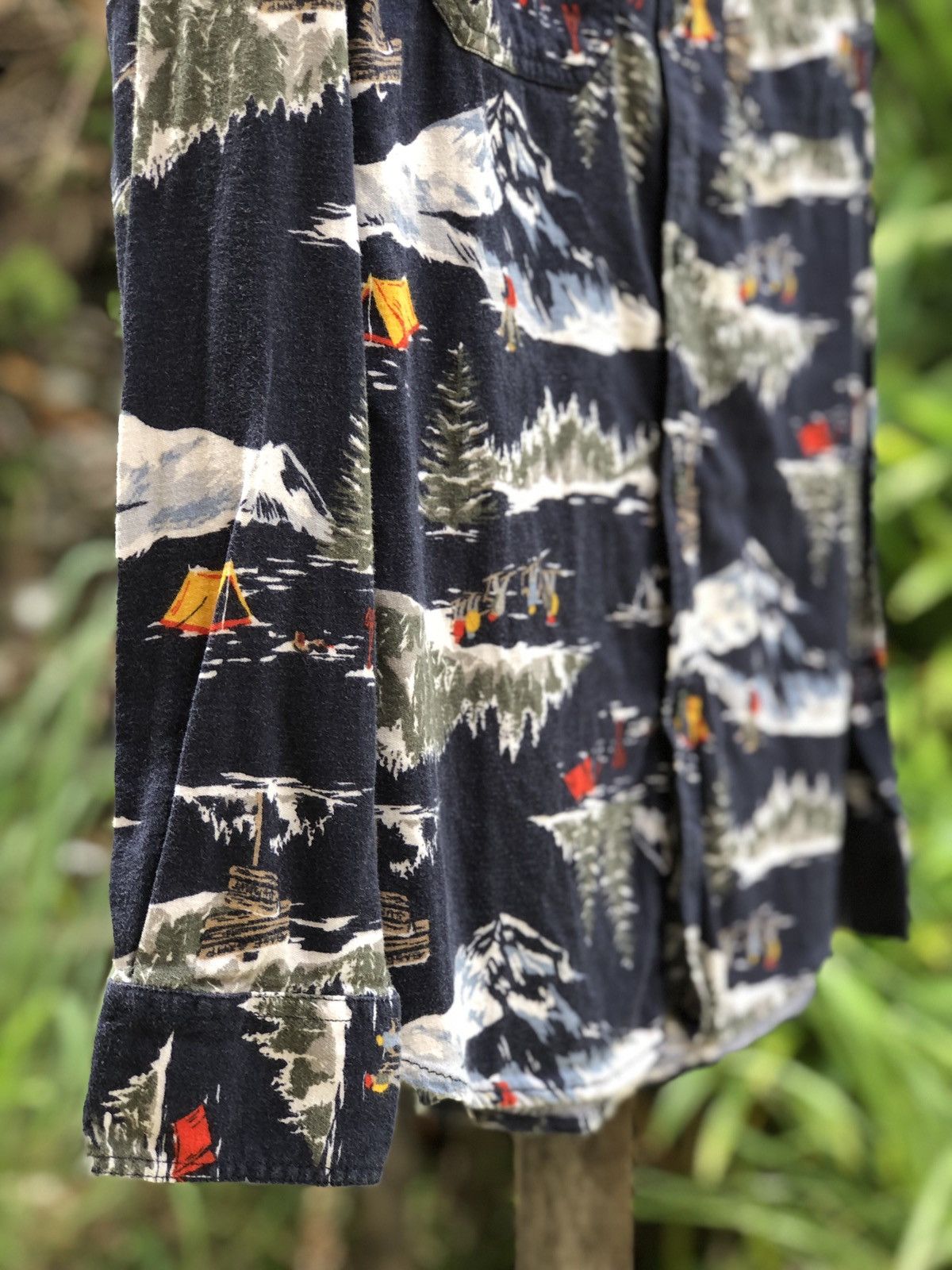 Flannel Rugged Flannel Fullprint Ski Ice Motive by Old Navy Size US L / EU 52-54 / 3 - 3 Thumbnail