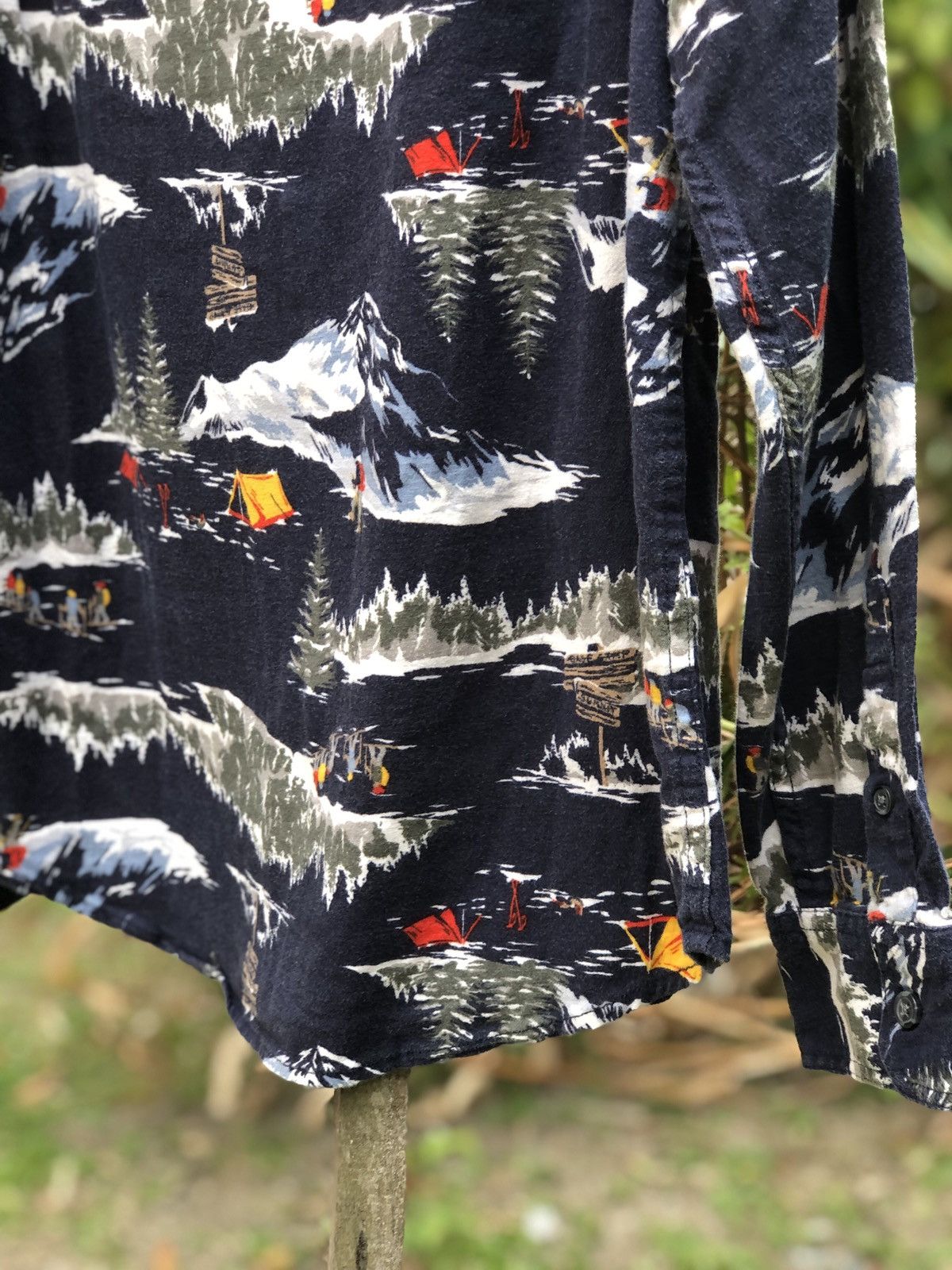 Flannel Rugged Flannel Fullprint Ski Ice Motive by Old Navy Size US L / EU 52-54 / 3 - 6 Thumbnail