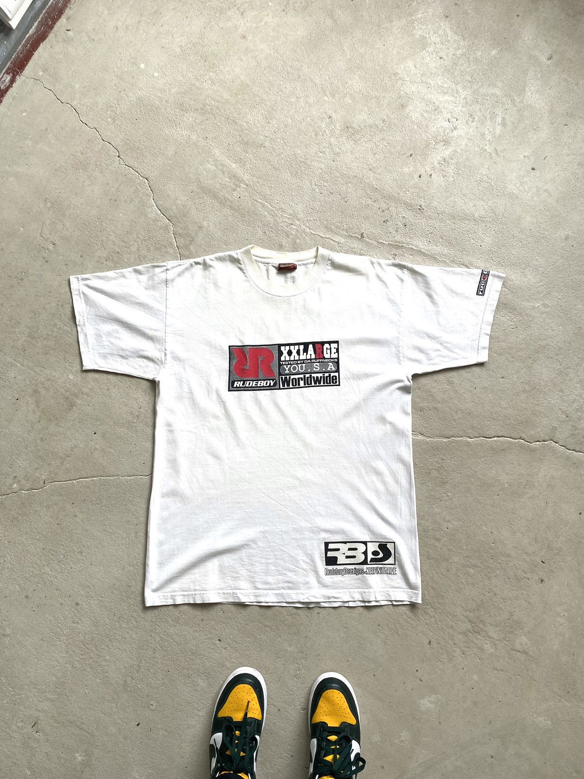 Rap Tees Y2K Vintage Rudeboy USA Tee Shirt Hip Hop Style Vtg Size US XL / EU 56 / 4 - 1 Thumbnail