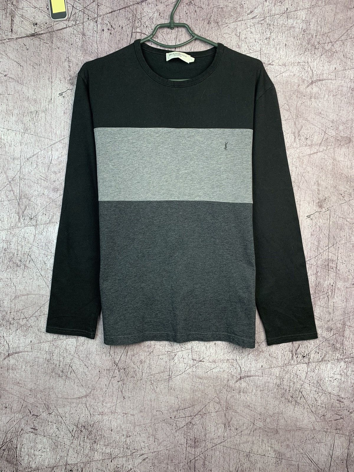 Yves Saint Laurent Vintage Yves Saint Laurent Long Sleeve T-Shirt Size US L / EU 52-54 / 3 - 1 Thumbnail