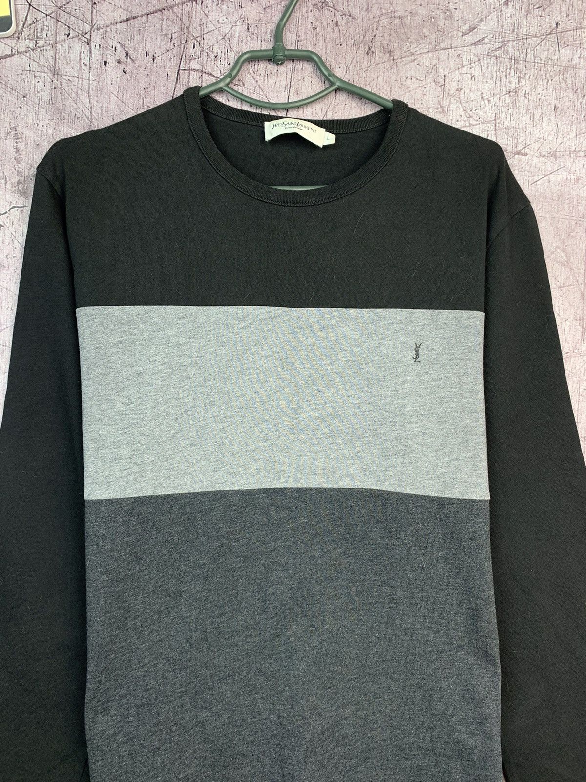 Yves Saint Laurent Vintage Yves Saint Laurent Long Sleeve T-Shirt Size US L / EU 52-54 / 3 - 3 Thumbnail