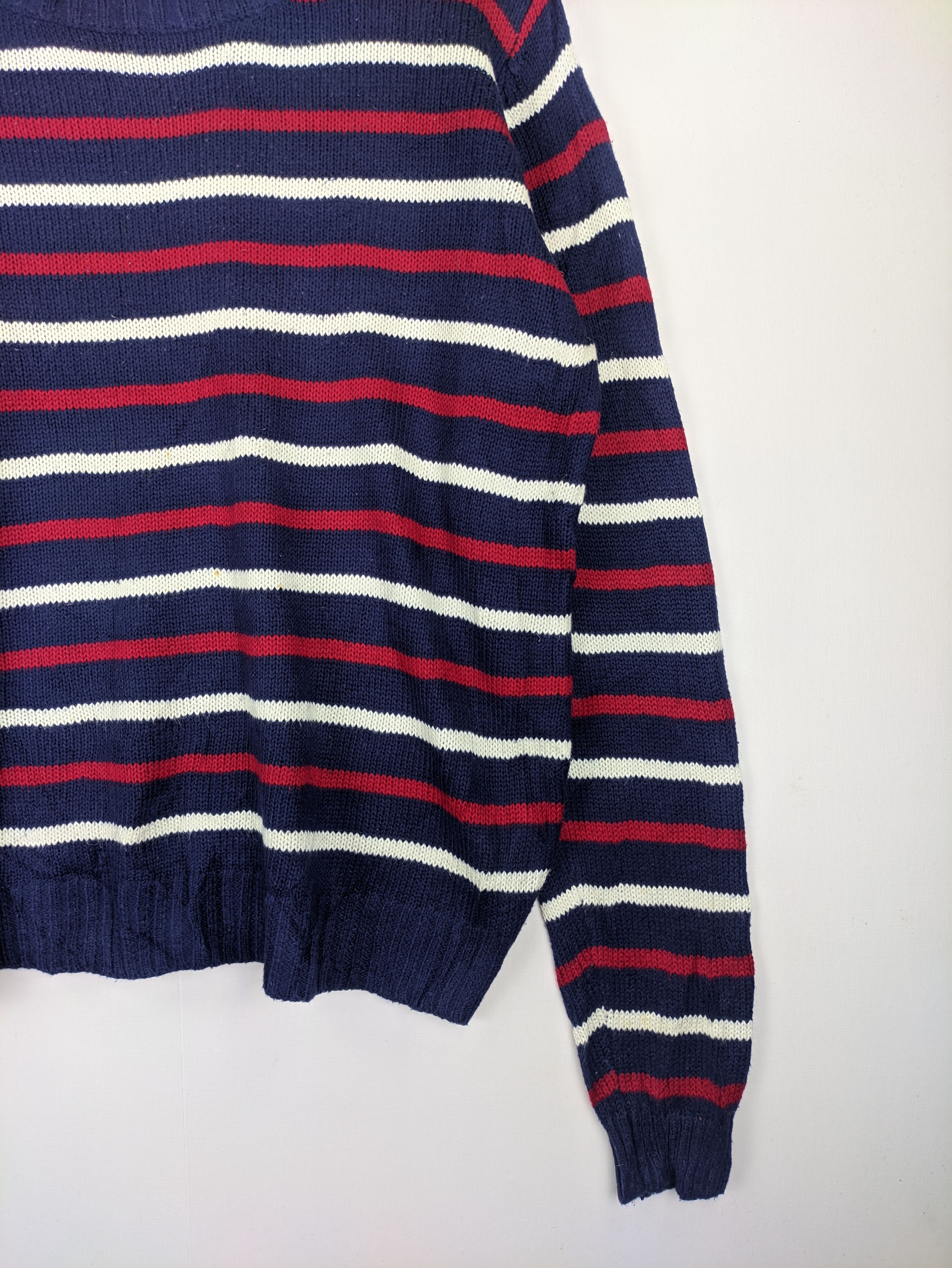 Japanese Brand Steals🔥Knit Sweater Striped Color by Sorridere Size US M / EU 48-50 / 2 - 2 Thumbnail