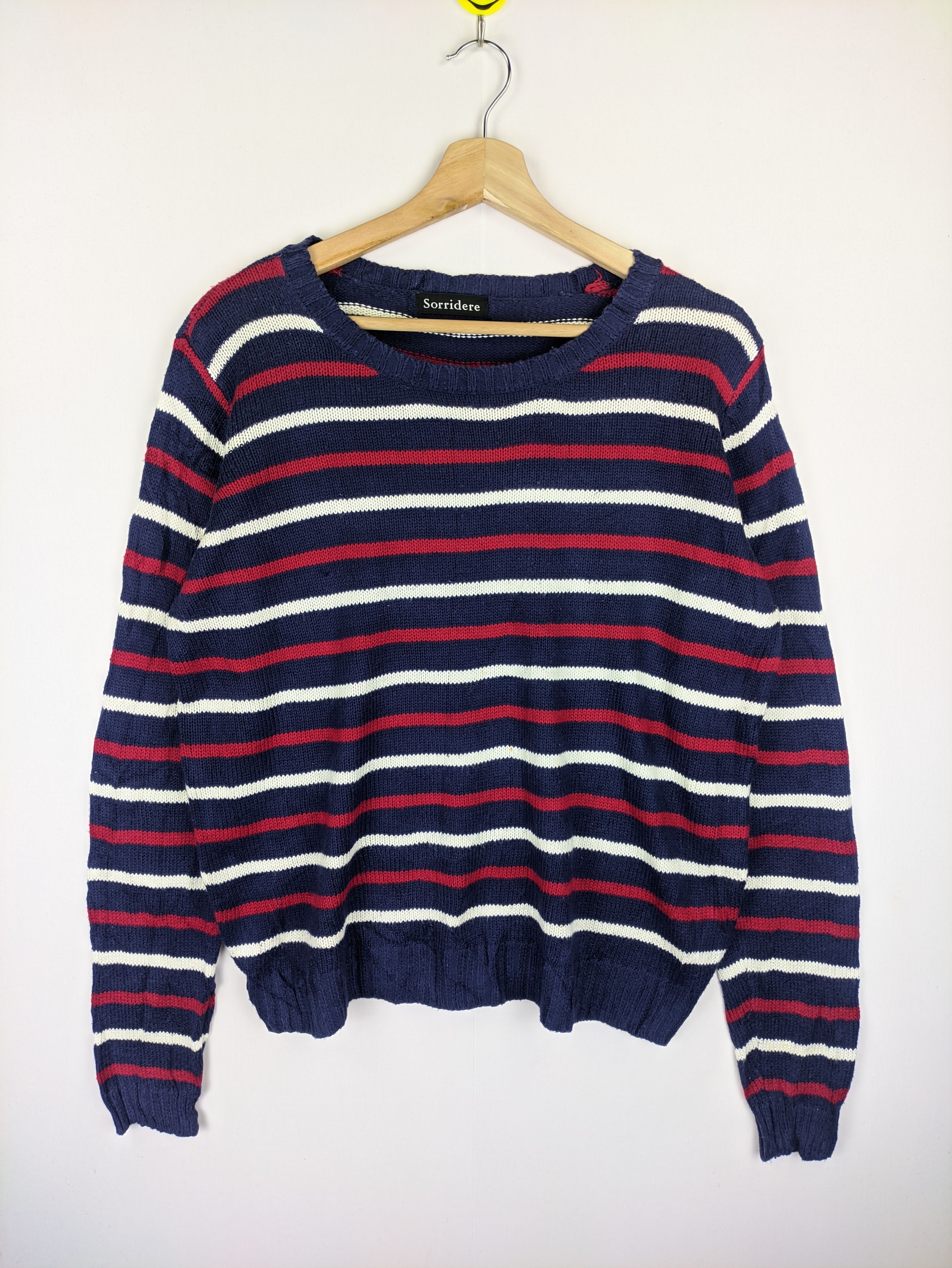 Japanese Brand Steals🔥Knit Sweater Striped Color by Sorridere Size US M / EU 48-50 / 2 - 1 Thumbnail
