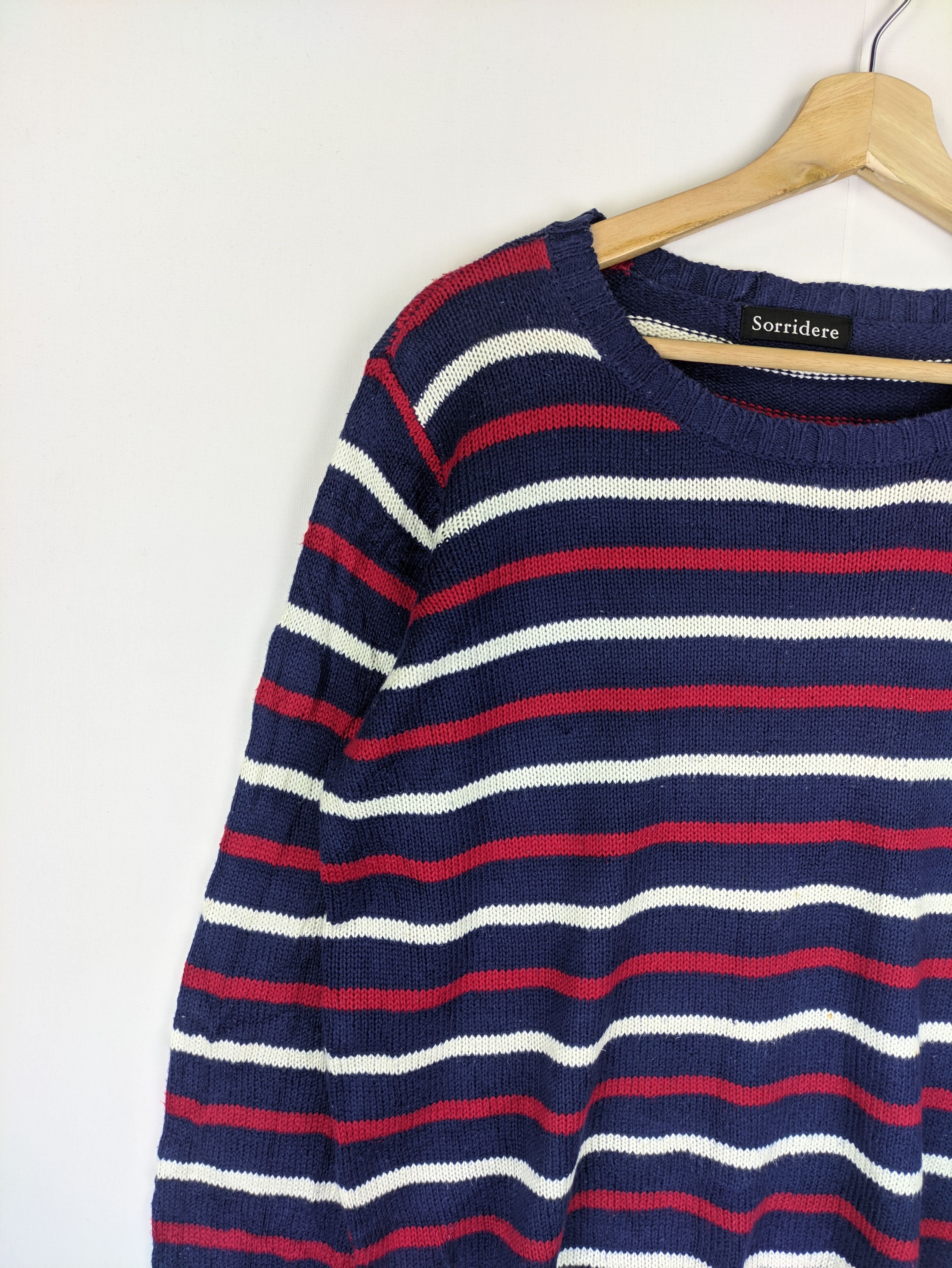 Japanese Brand Steals🔥Knit Sweater Striped Color by Sorridere Size US M / EU 48-50 / 2 - 3 Thumbnail