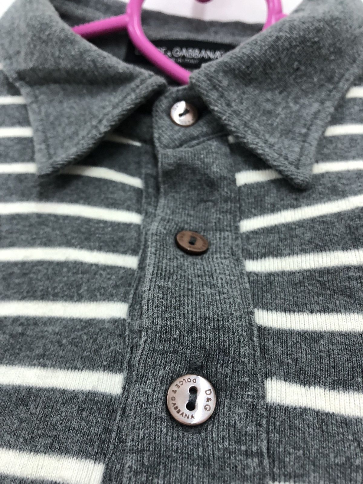 Dolce & Gabbana Rare Vintage Dolce & Gabbana D&G Striped Polo Shirt Size US M / EU 48-50 / 2 - 4 Thumbnail