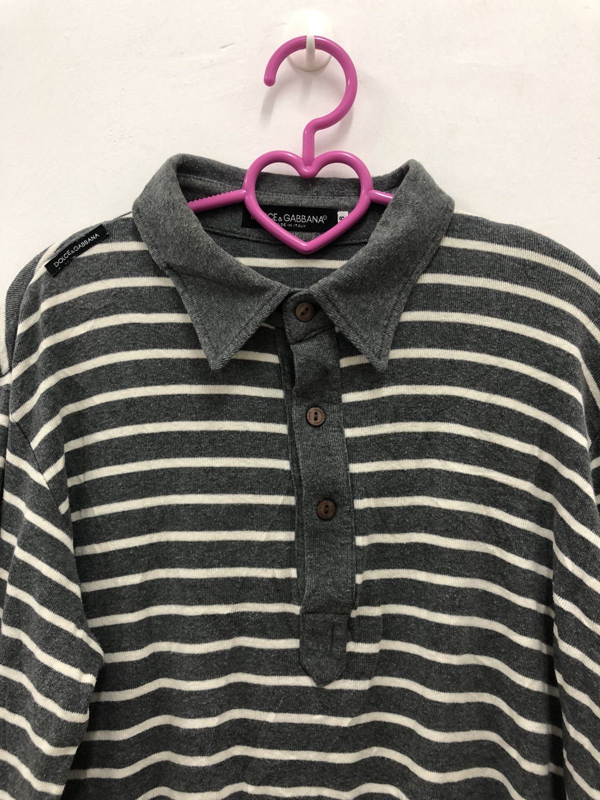 Dolce & Gabbana Rare Vintage Dolce & Gabbana D&G Striped Polo Shirt Size US M / EU 48-50 / 2 - 3 Thumbnail