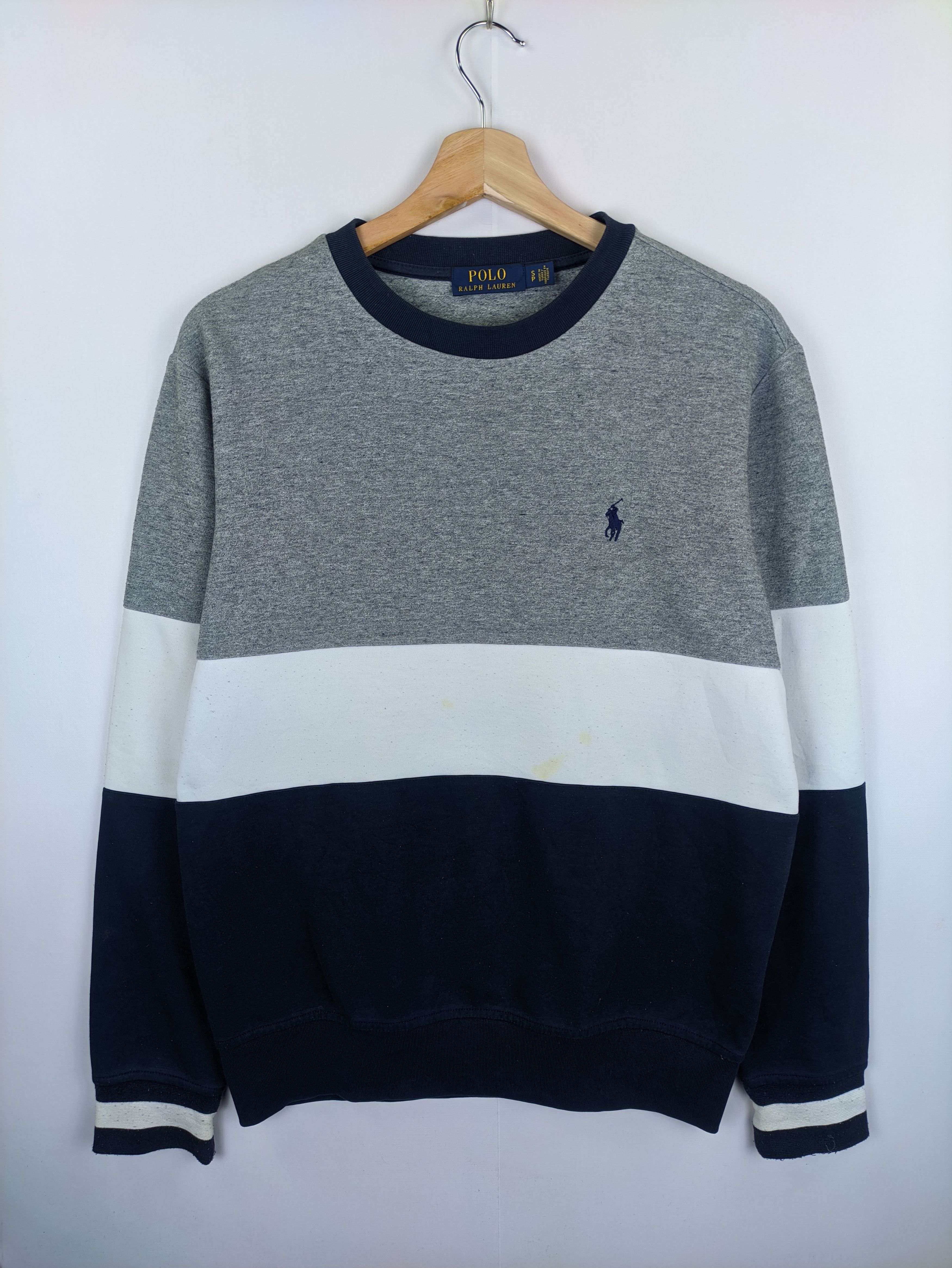 Polo Ralph Lauren × Vintage Steals🔥Sweatshirt Polo Ralph Lauren Striped Size US M / EU 48-50 / 2 - 1 Thumbnail