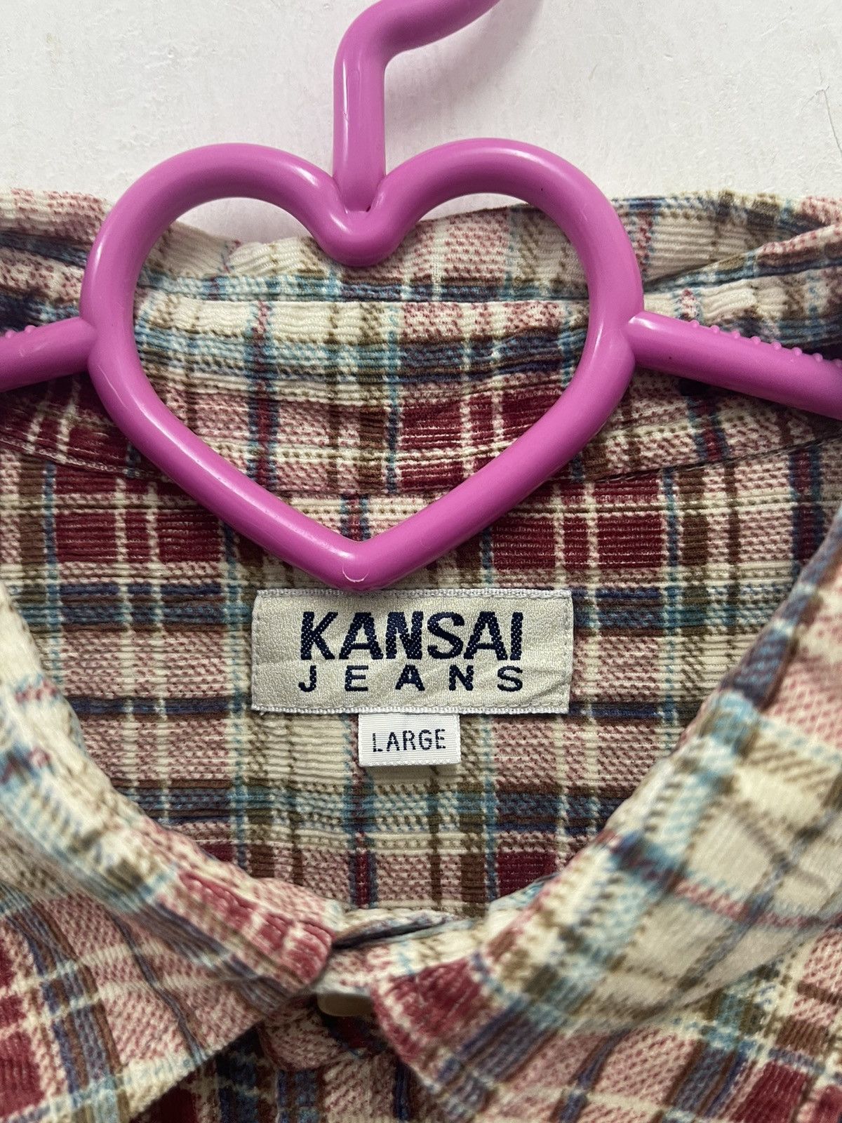 Kansai Yamamoto Rare Vintage KANSAI JEANS Yamamoto Japan Flannel Size US L / EU 52-54 / 3 - 3 Thumbnail