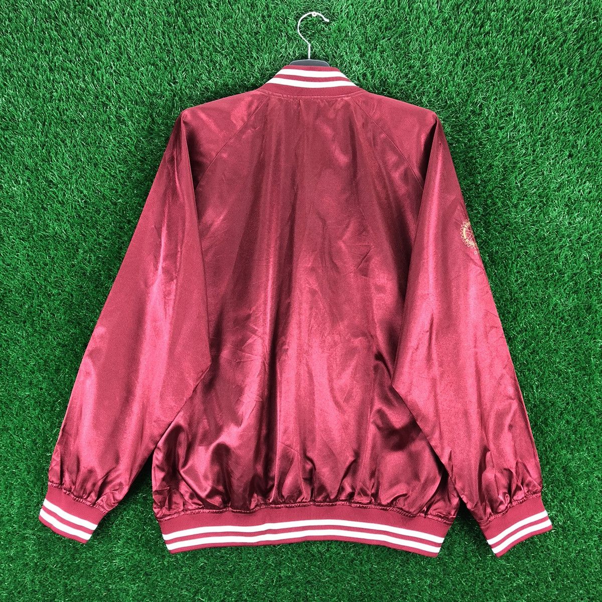 Vintage Vintage Rotary Internasional Nylon Varsity Jacket Size US XL / EU 56 / 4 - 4 Thumbnail
