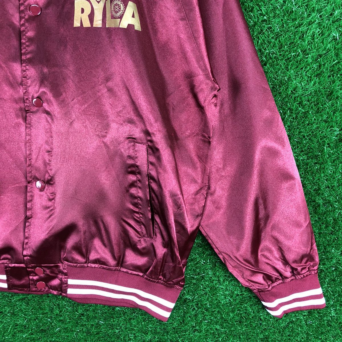 Vintage Vintage Rotary Internasional Nylon Varsity Jacket Size US XL / EU 56 / 4 - 3 Thumbnail