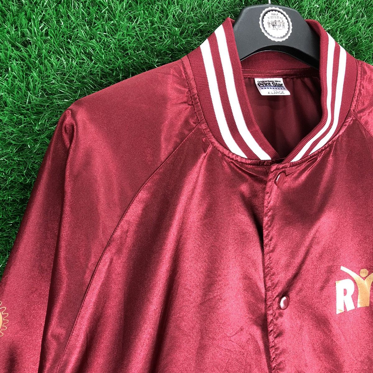 Vintage Vintage Rotary Internasional Nylon Varsity Jacket Size US XL / EU 56 / 4 - 2 Thumbnail