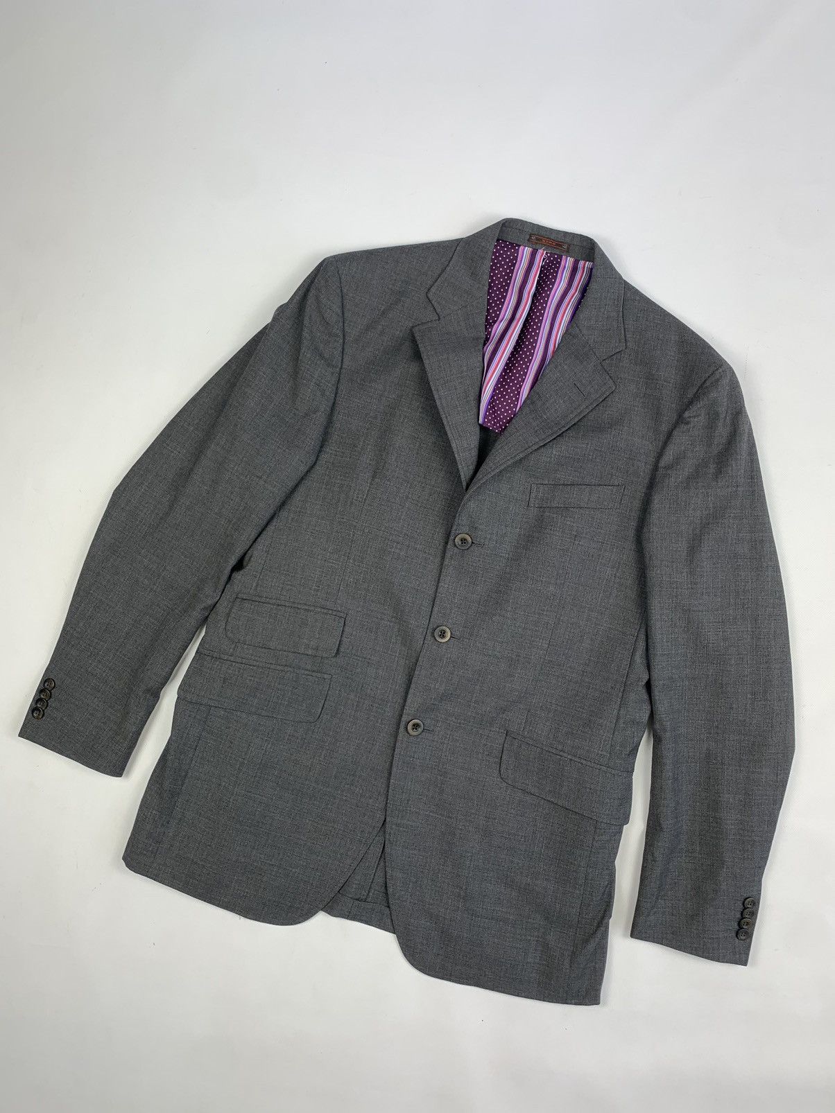 Etro Etro Milano men’s 3 button blazer jacket sportcoat wool Size 52L - 4 Thumbnail