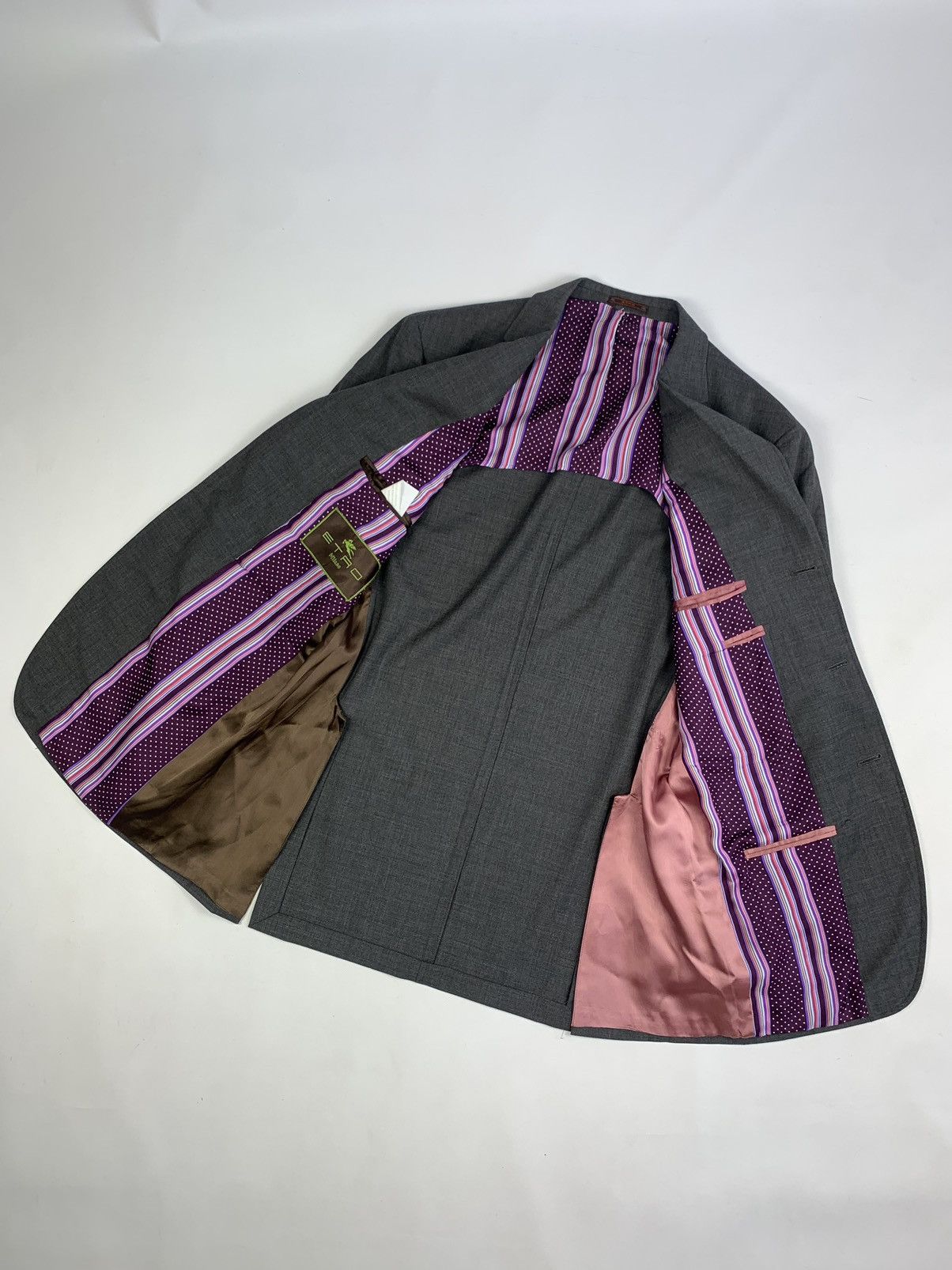Etro Etro Milano men’s 3 button blazer jacket sportcoat wool Size 52L - 7 Thumbnail
