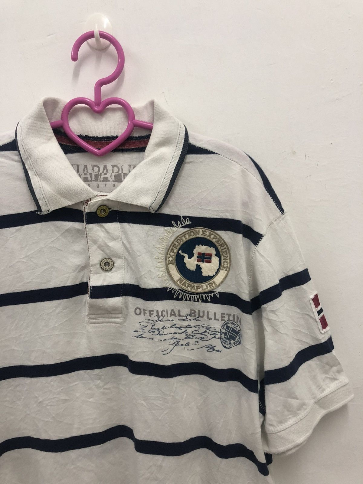 Napapijri NAPAPIJRI Geographic Windward Leeward Striped Polo Shirt Size US L / EU 52-54 / 3 - 2 Thumbnail