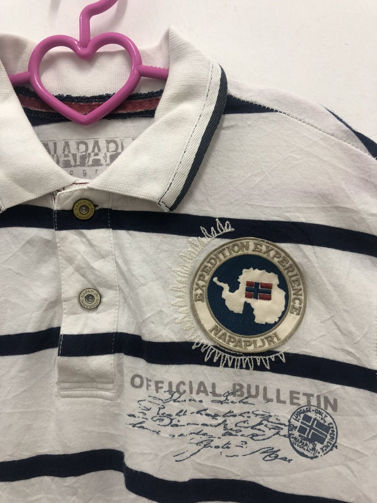 Napapijri NAPAPIJRI Geographic Windward Leeward Striped Polo Shirt Size US L / EU 52-54 / 3 - 4 Thumbnail