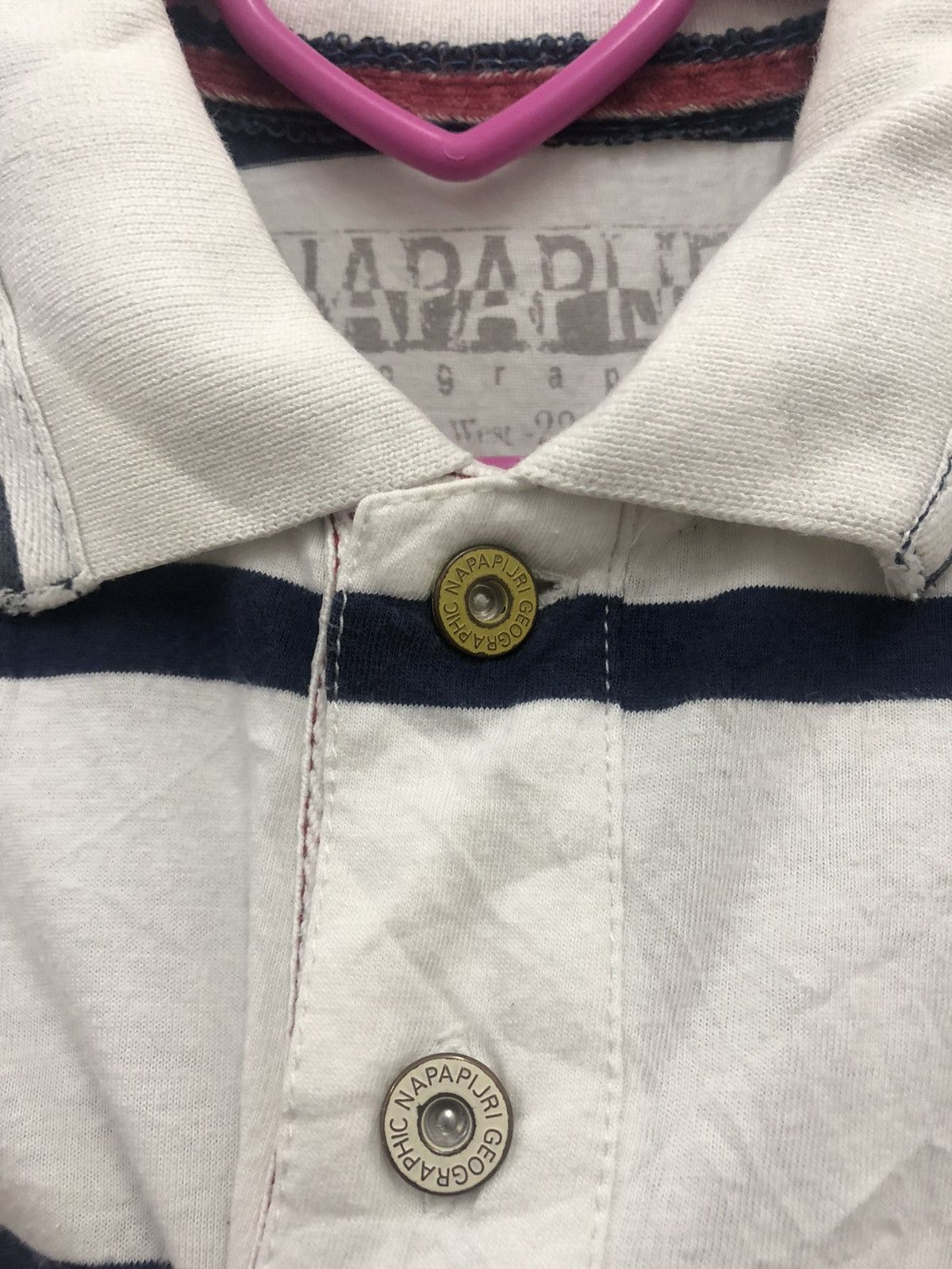 Napapijri NAPAPIJRI Geographic Windward Leeward Striped Polo Shirt Size US L / EU 52-54 / 3 - 5 Thumbnail