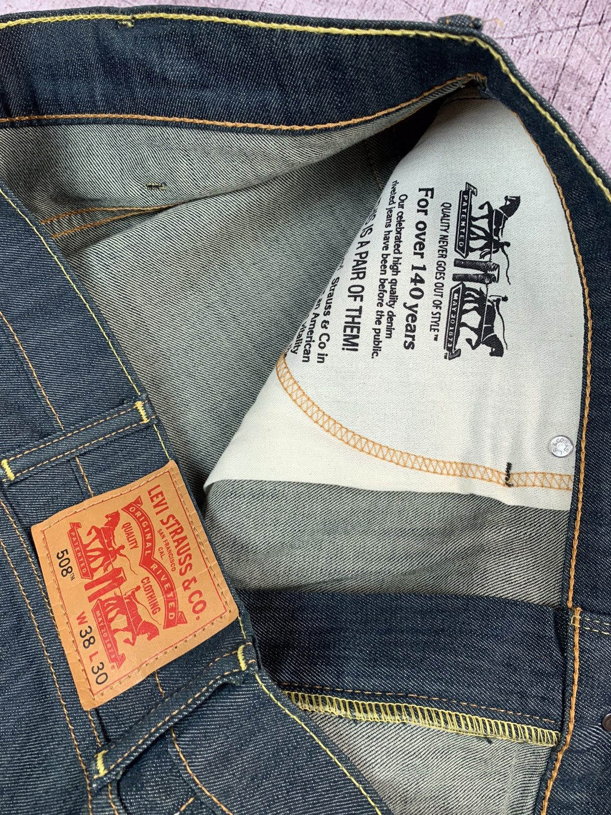 Levi's × Vintage Levi's 508 Vintage Mens Denim Pants Jeans Size US 38 / EU 54 - 4 Thumbnail