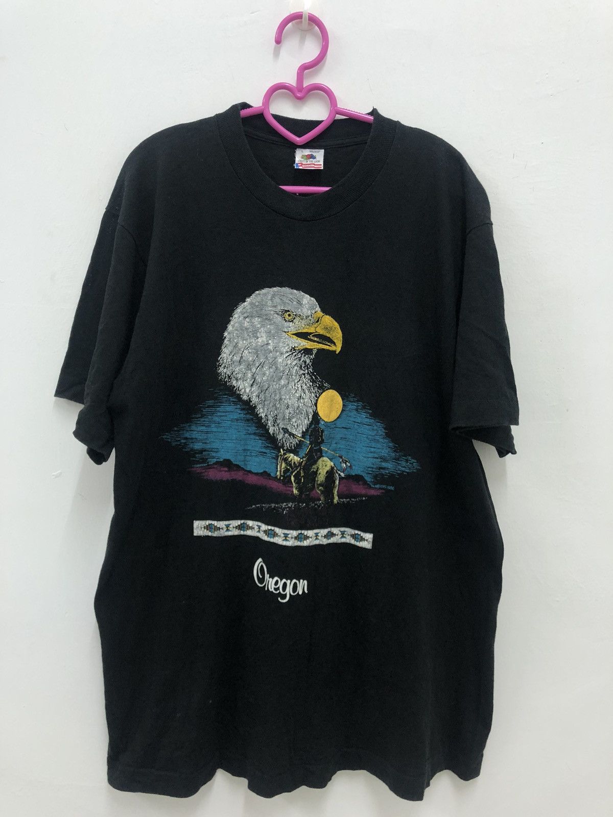 Vintage Vintage OREGON Red Indian Mountain Panorama Habitat Shirt Size US L / EU 52-54 / 3 - 1 Thumbnail