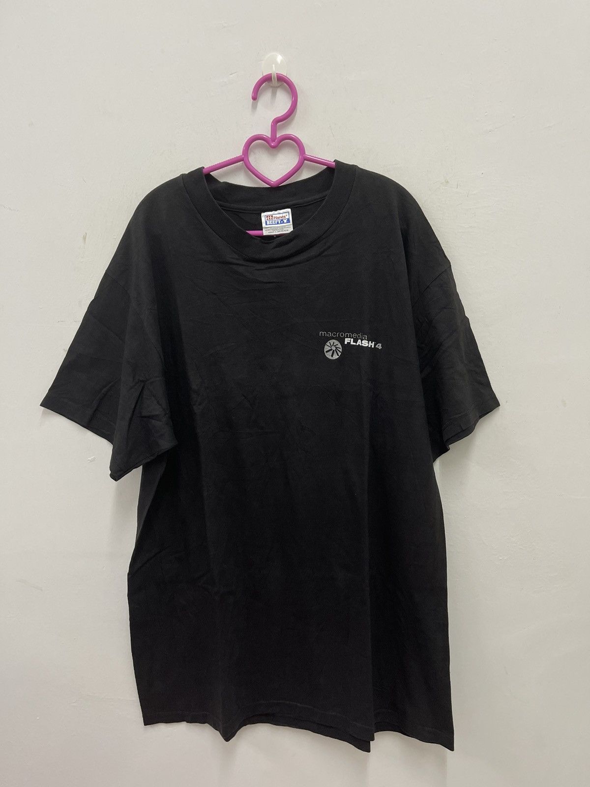 Microsoft Rare 90s Vintage MACROMEDIA FLASH 4 Promo Tee Size US L / EU 52-54 / 3 - 3 Thumbnail