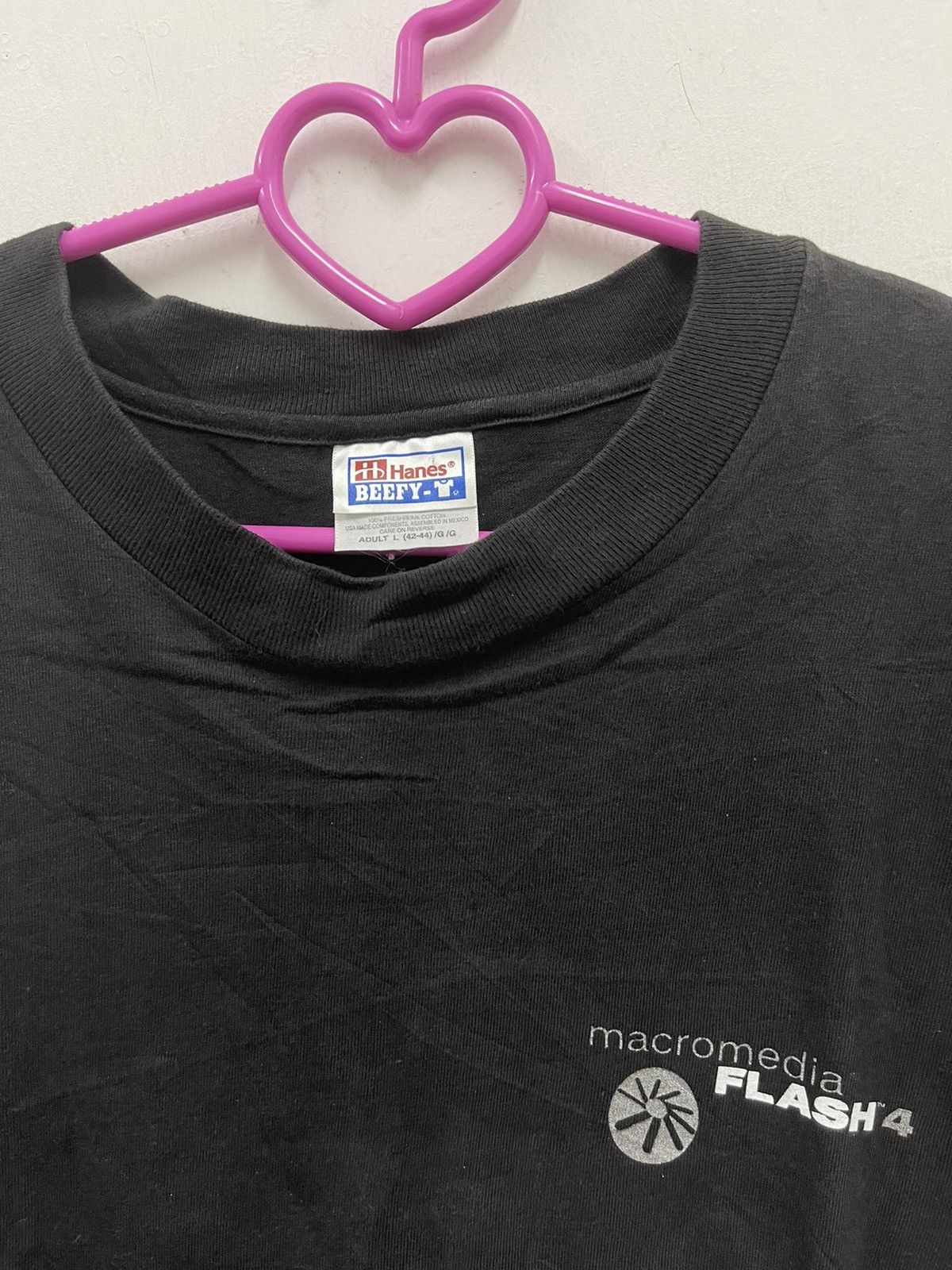 Microsoft Rare 90s Vintage MACROMEDIA FLASH 4 Promo Tee Size US L / EU 52-54 / 3 - 4 Thumbnail