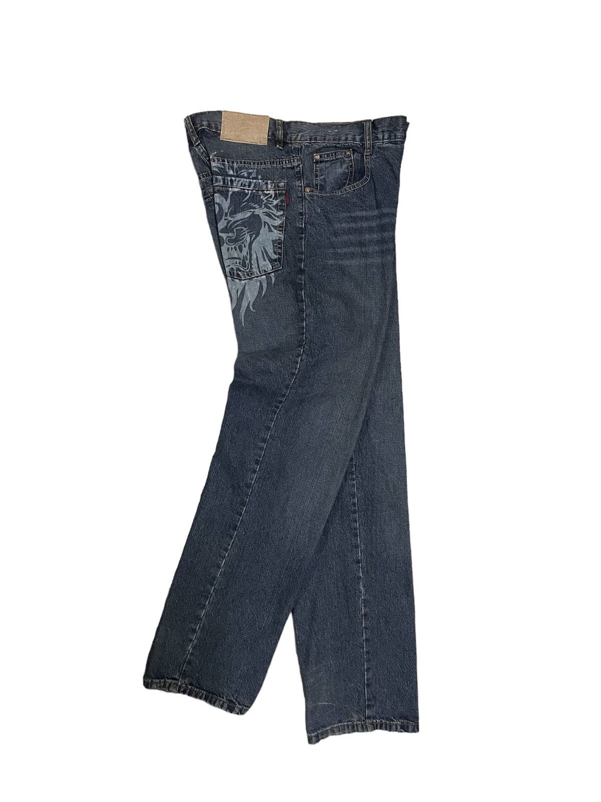 Japanese Brand Vintage Japanese Sukajan Dragon Design Distressed Jeans Size US 30 / EU 46 - 8 Thumbnail