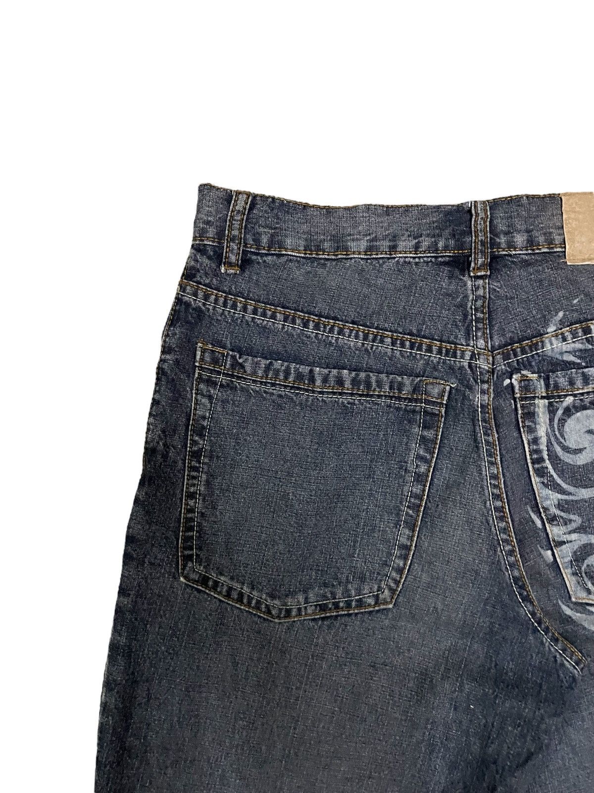 Japanese Brand Vintage Japanese Sukajan Dragon Design Distressed Jeans Size US 30 / EU 46 - 3 Thumbnail