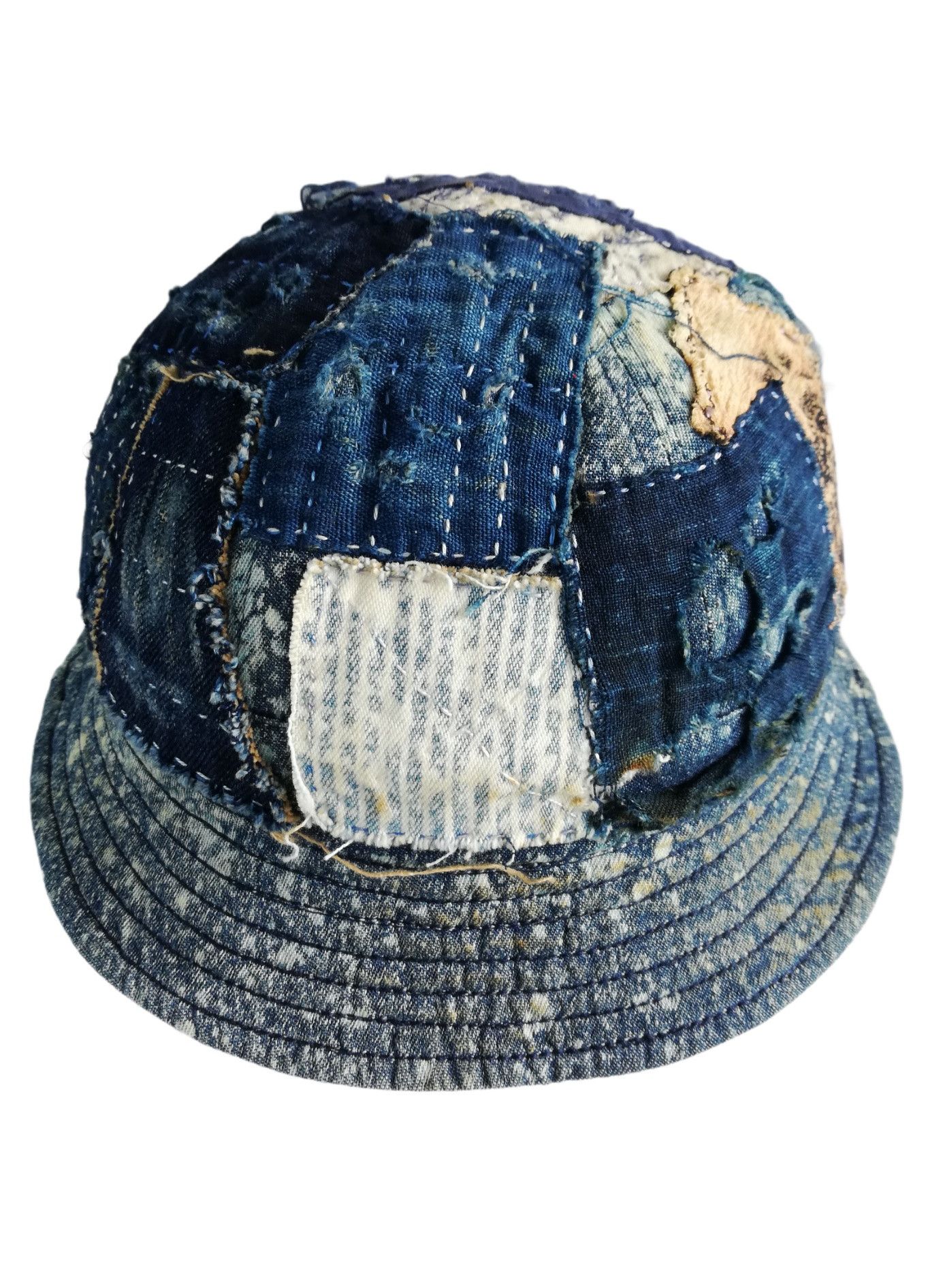 Japanese Brand 🔥Design Iconic Style Kapital Reversible Boro Bucket Hat Size ONE SIZE - 10 Thumbnail