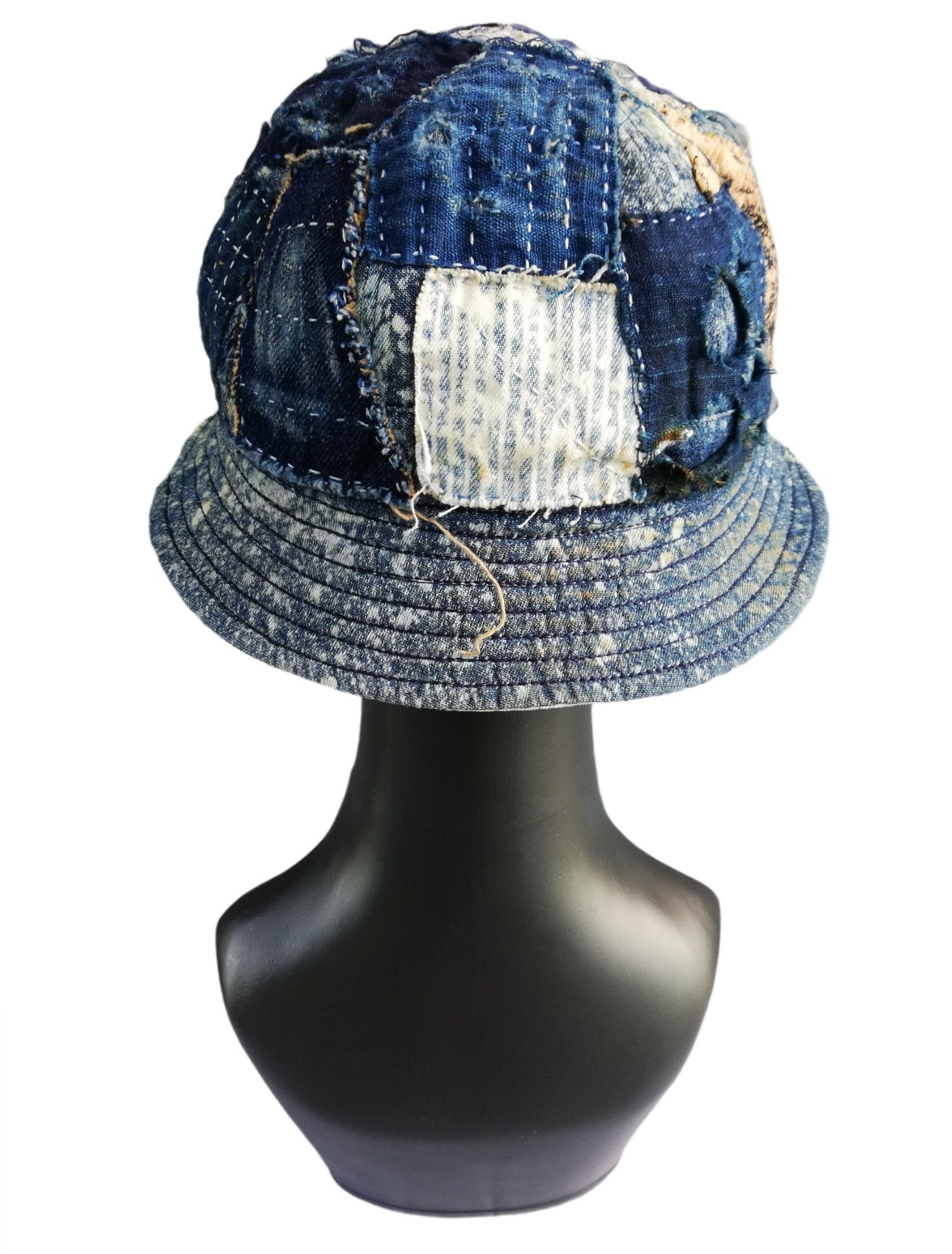Japanese Brand 🔥Design Iconic Style Kapital Reversible Boro Bucket Hat Size ONE SIZE - 5 Thumbnail