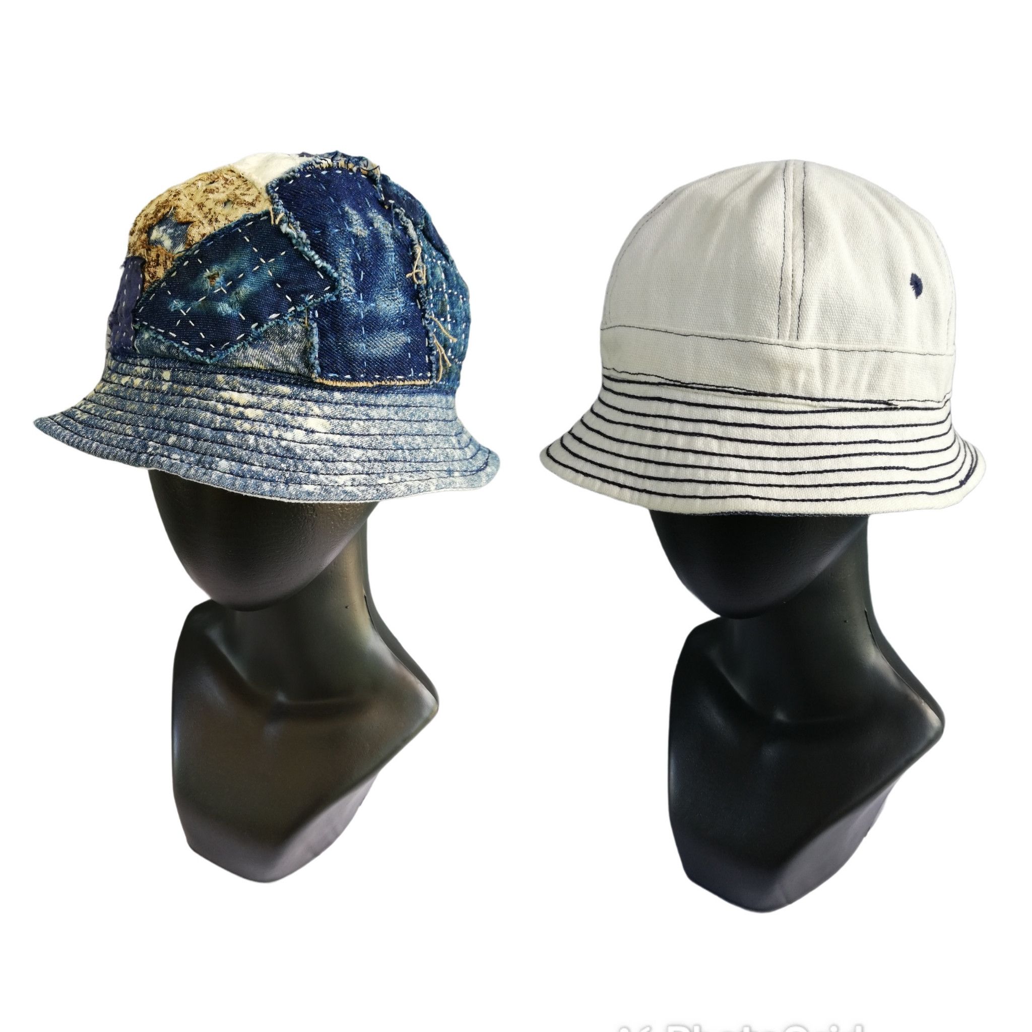 🔥Design Iconic Style Kapital Reversible Boro Bucket Hat