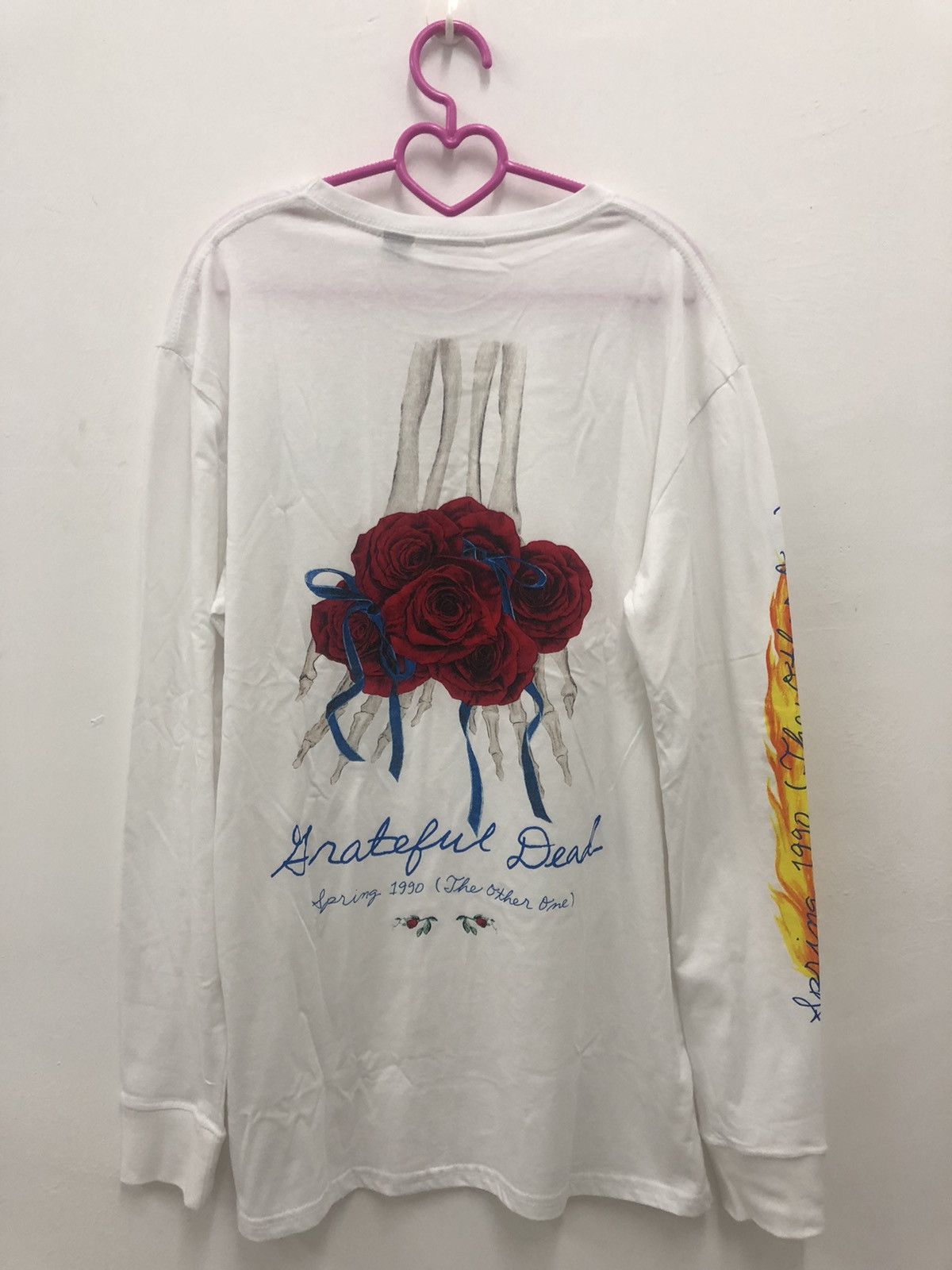 image of Band Tees x Grateful Dead Spring 1990 The Other One Shirt in White, Men's (Size Medium)
