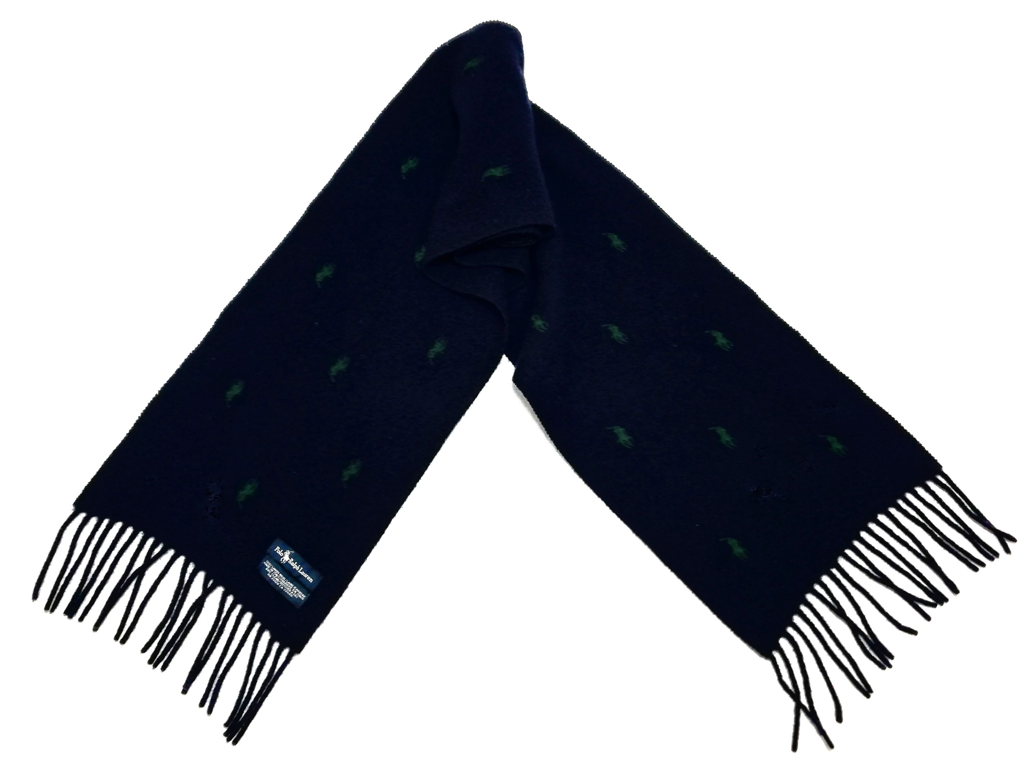 Polo Ralph Lauren × Ralph Lauren 🔥P.R.L.100% Lamb Wool Made In Italy Scarves Muffler Size ONE SIZE - 3 Thumbnail
