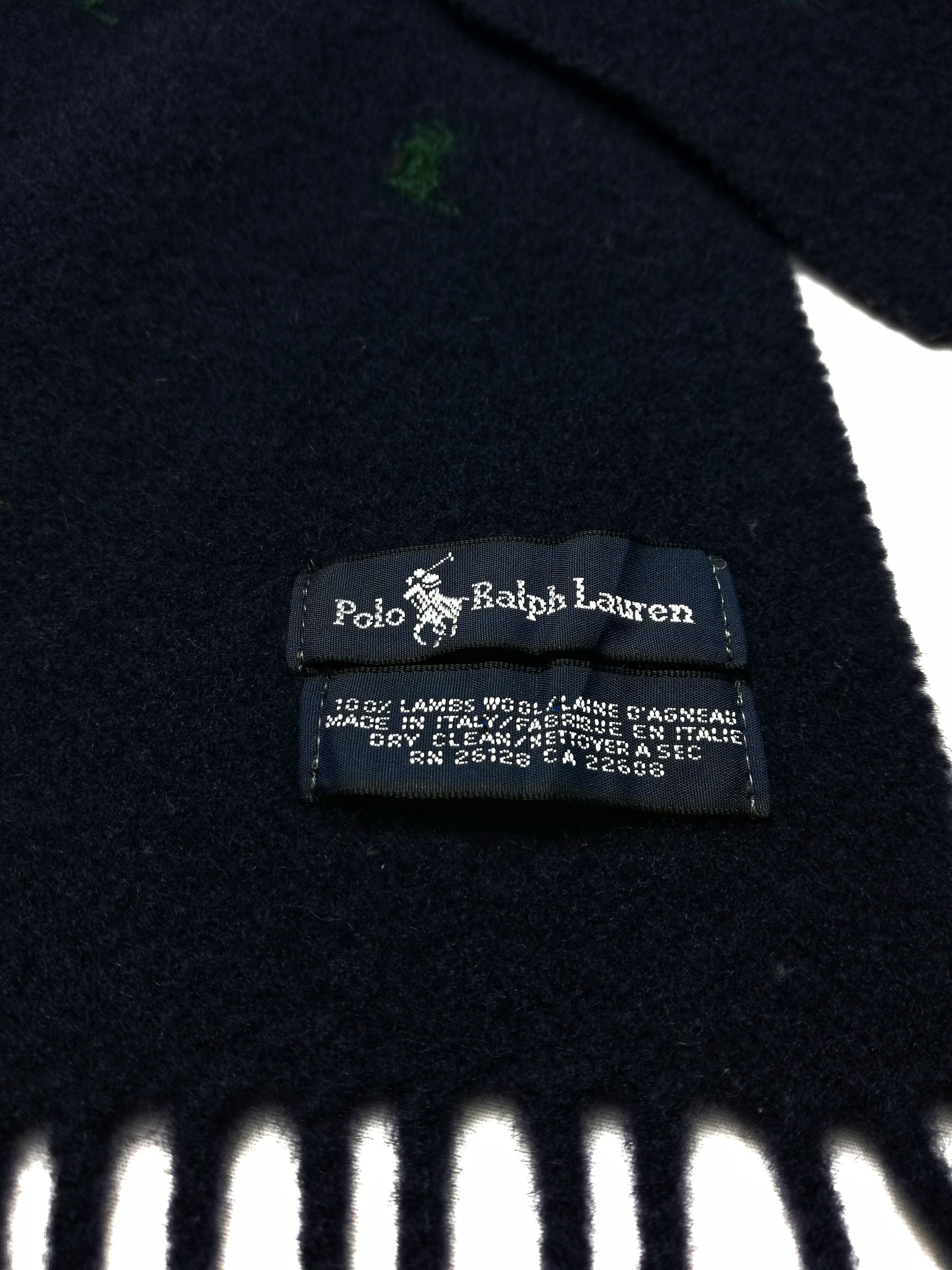 Polo Ralph Lauren × Ralph Lauren 🔥P.R.L.100% Lamb Wool Made In Italy Scarves Muffler Size ONE SIZE - 2 Thumbnail