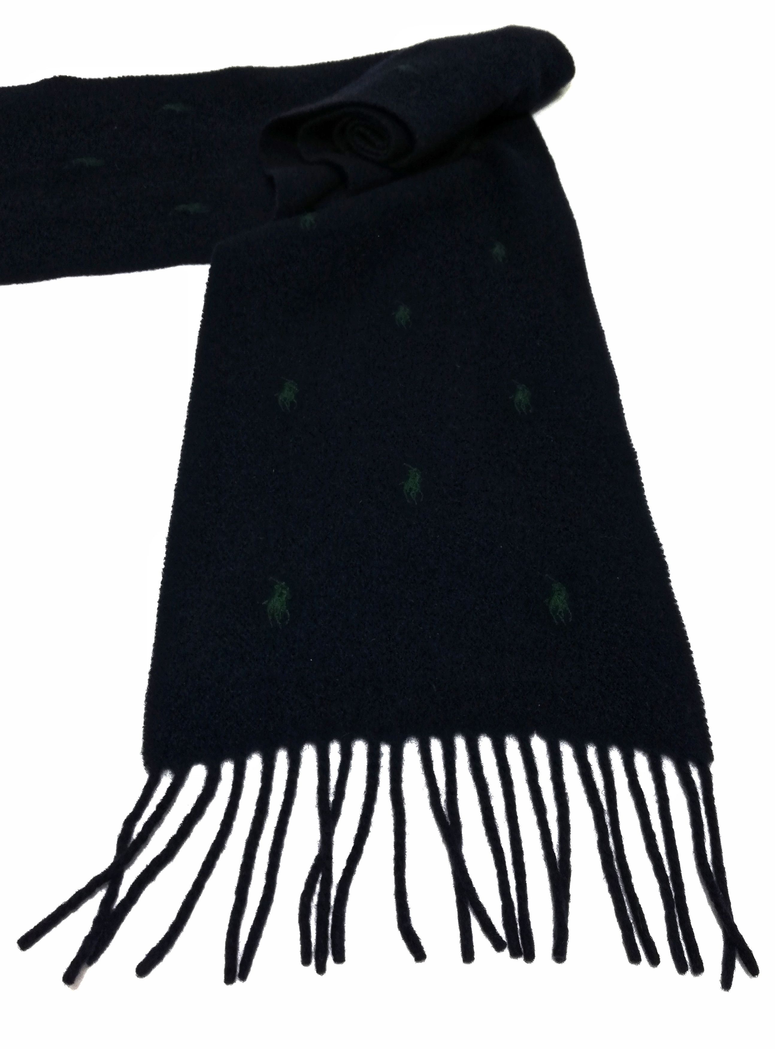Polo Ralph Lauren × Ralph Lauren 🔥P.R.L.100% Lamb Wool Made In Italy Scarves Muffler Size ONE SIZE - 5 Thumbnail