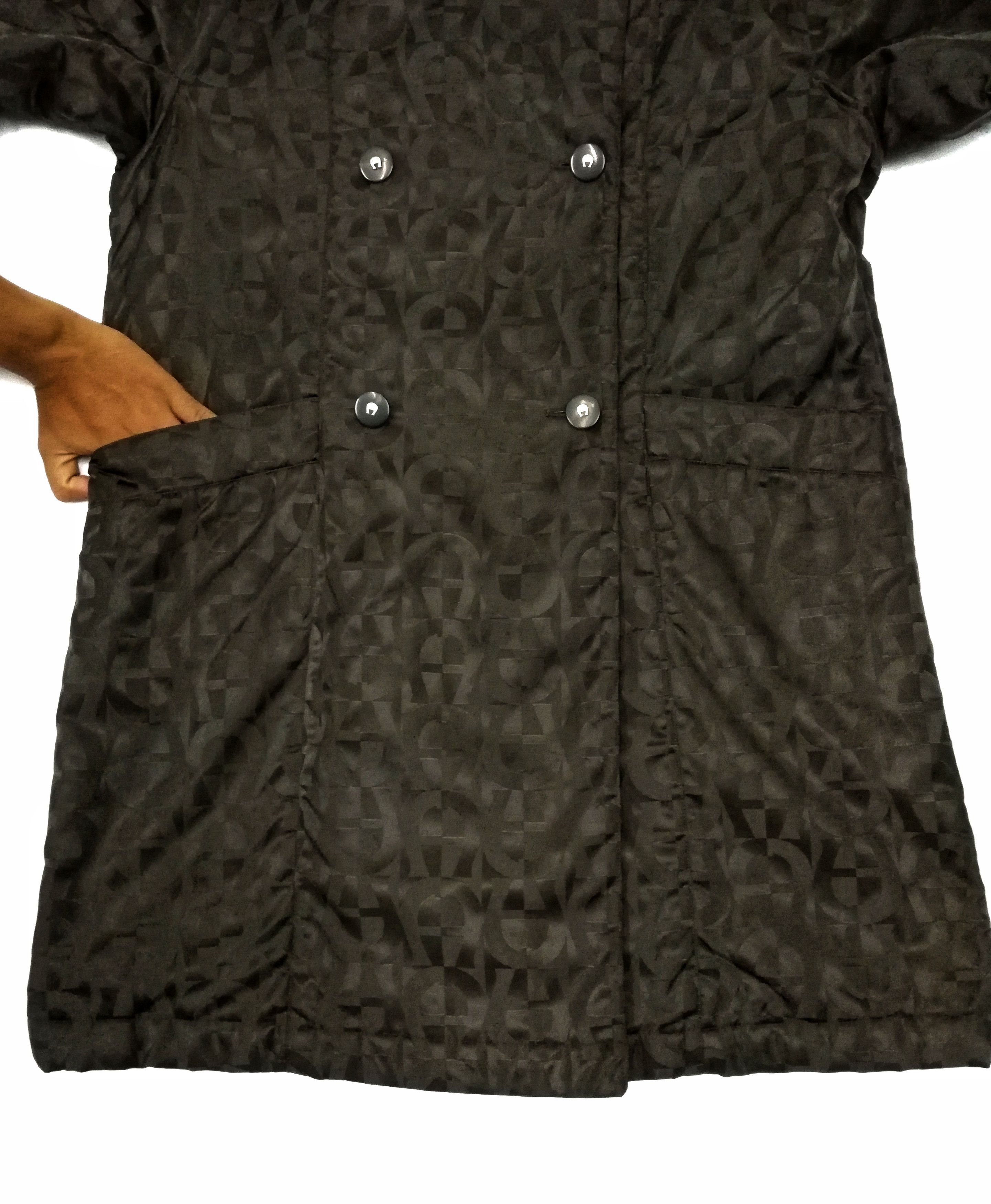 Aigner × Designer 🔥Aigner Double Breasted Monogram Long Coat Made In Italy🔥 Size US S / EU 44-46 / 1 - 10 Thumbnail