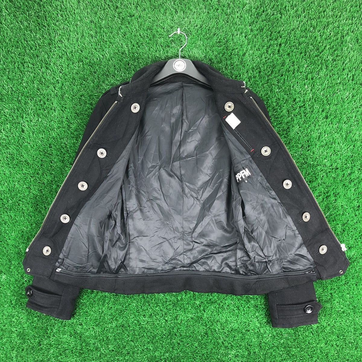 PPFM Vintage 90's PPFM Wool Zipper Jacket Size US XS / EU 42 / 0 - 7 Thumbnail