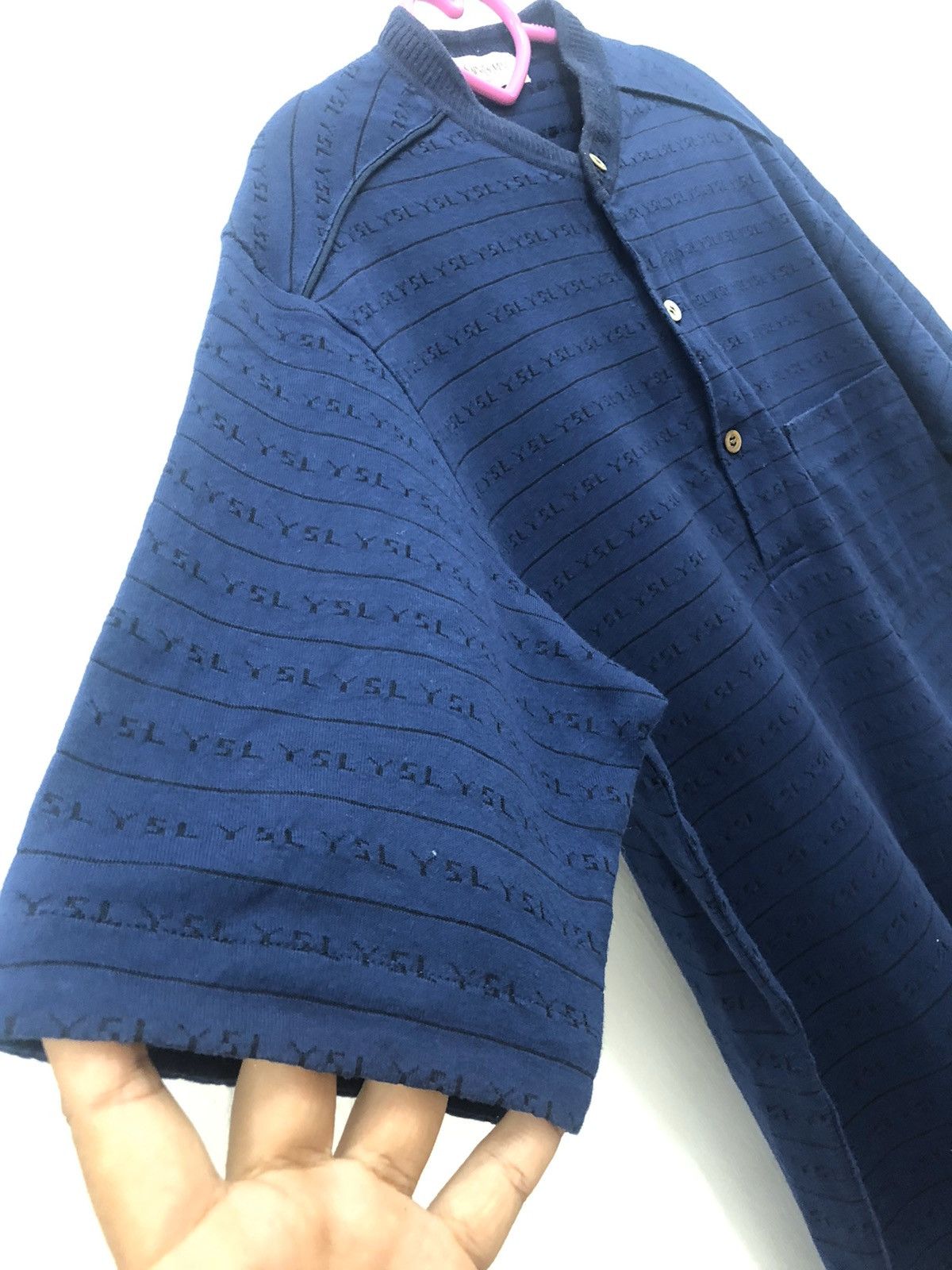 Yves Saint Laurent Rare 90s Vintage YSL YVES SAINT LAURENT Polos Shirt Size US L / EU 52-54 / 3 - 3 Thumbnail